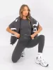 Ultimate Soft Lifestyle Vest & Leggings Set - Charcoal sold by Blakely