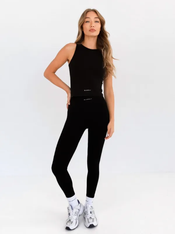 Ultimate Soft Lifestyle Vest & Leggings Set - Black sold by Blakely