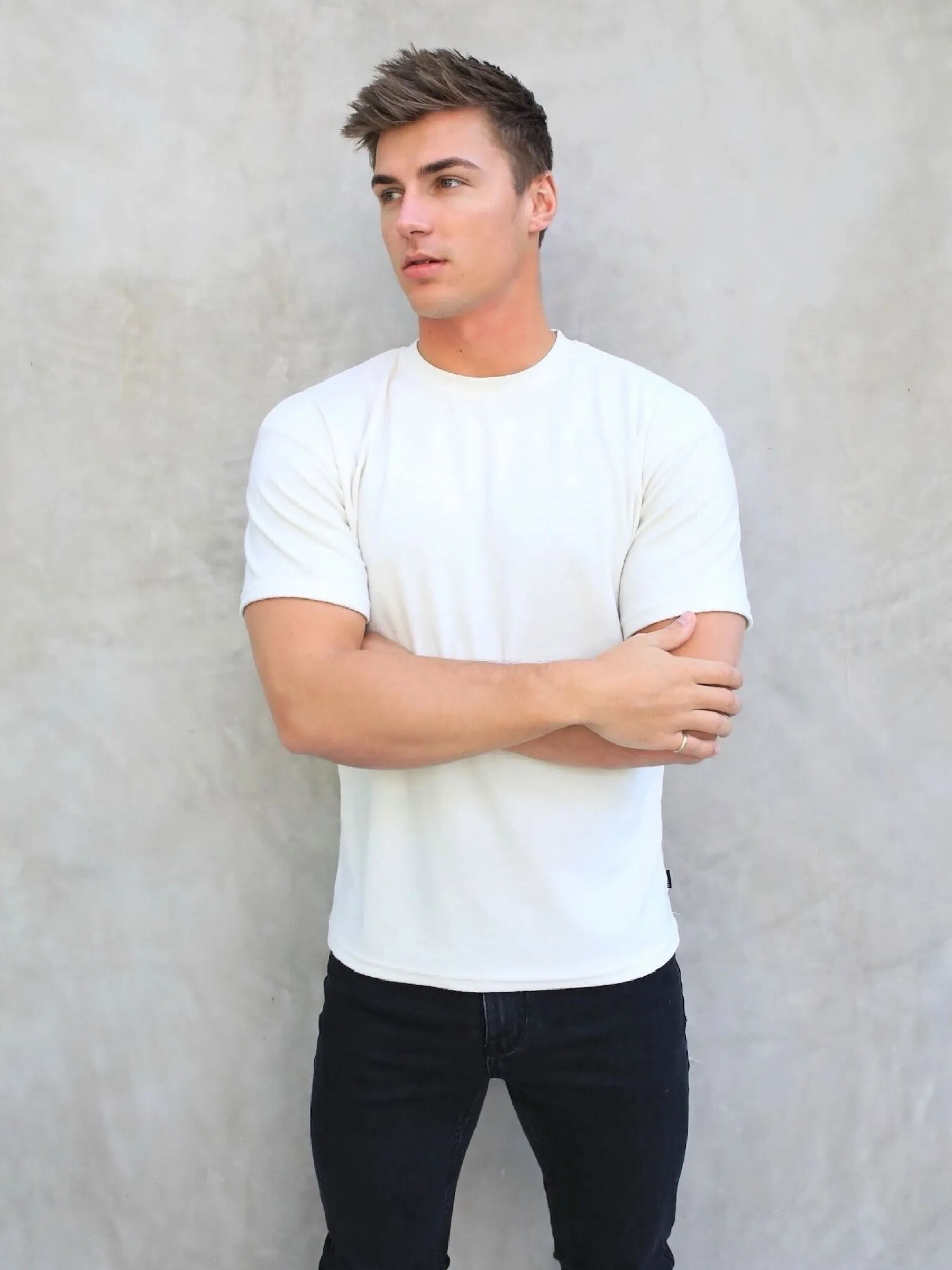 Soft Textured T-Shirt - Off White sold by Blakely product image thumbnail 5