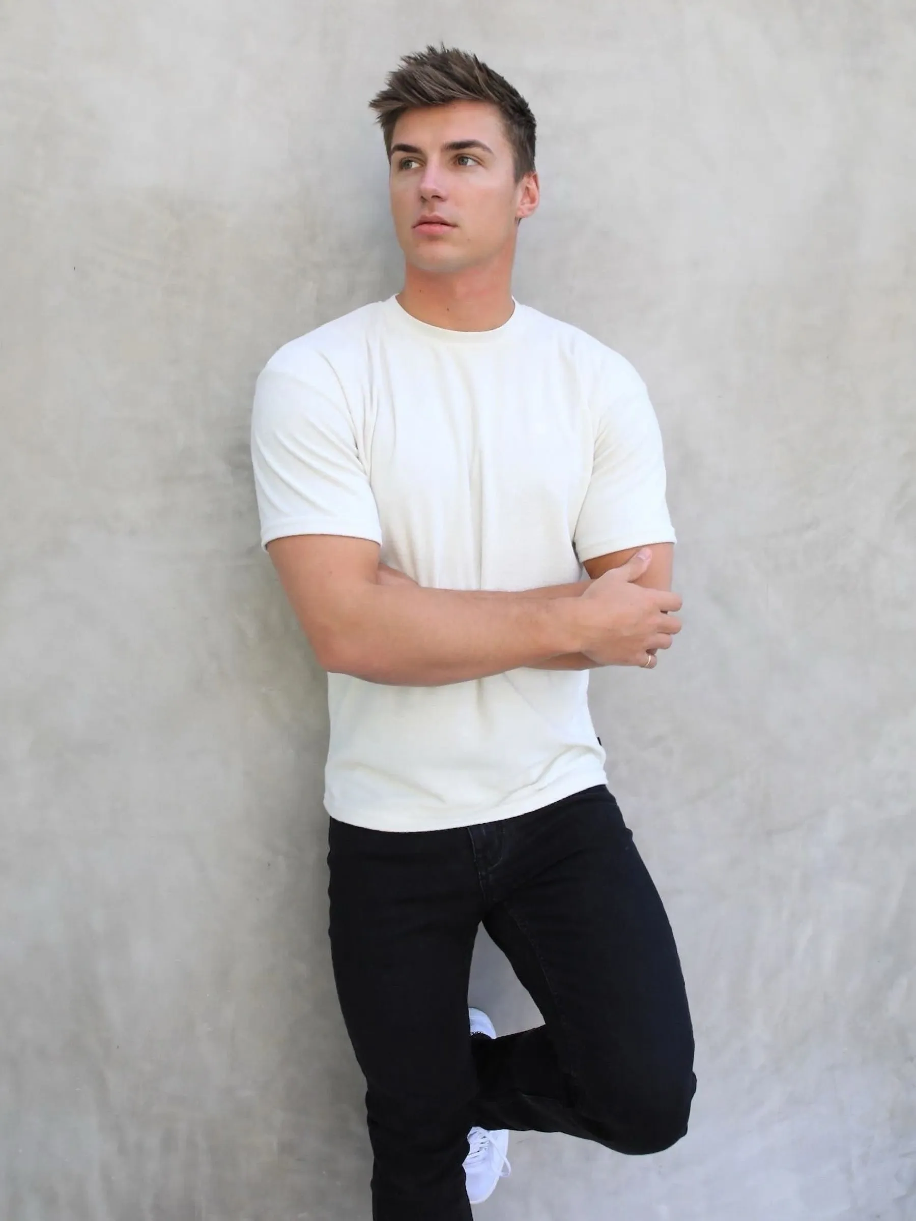 Soft Textured T-Shirt - Off White sold by Blakely product image thumbnail 4