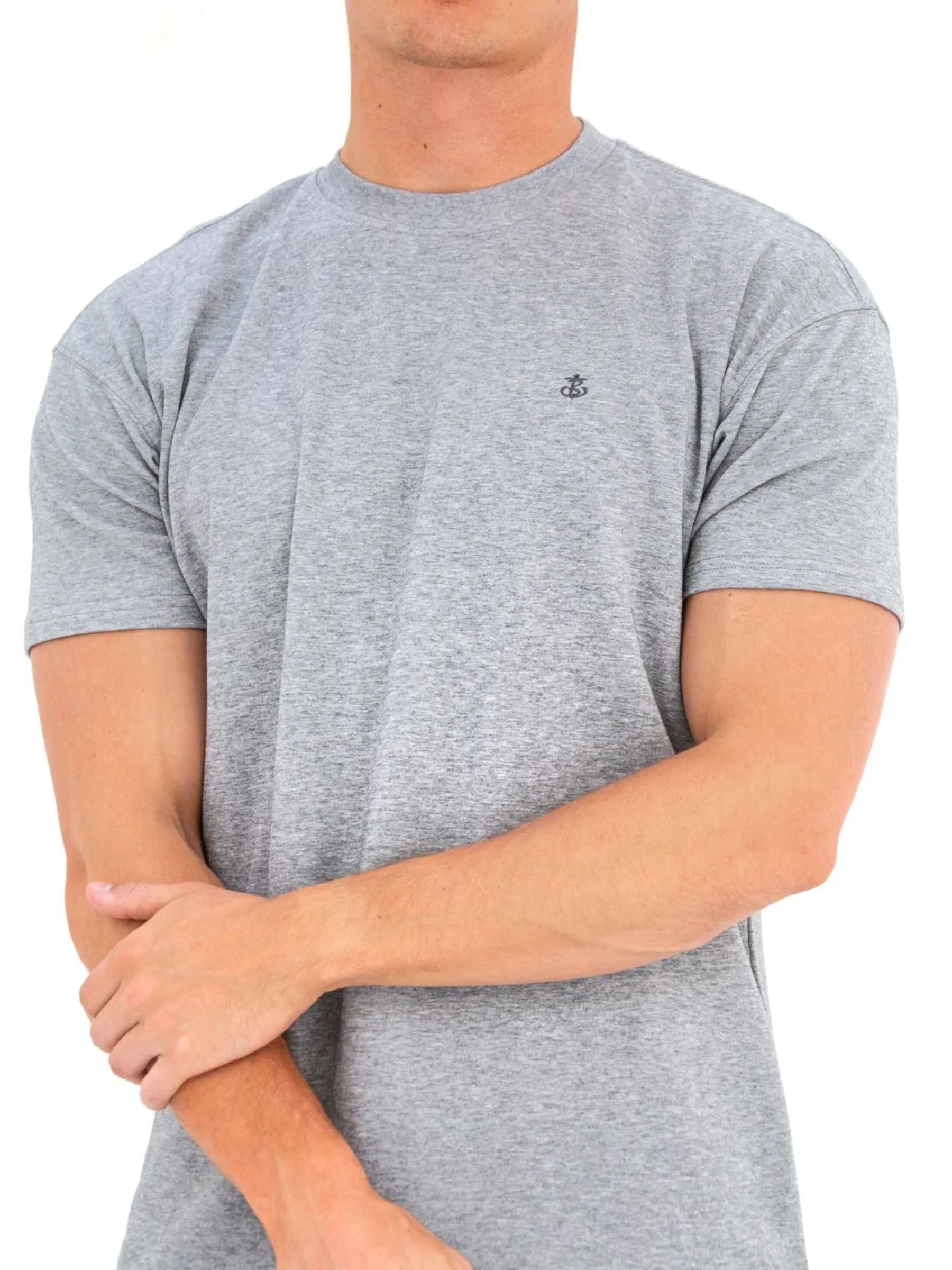 Anchor Relaxed T-Shirt - Marl Grey sold by Blakely product image thumbnail 5