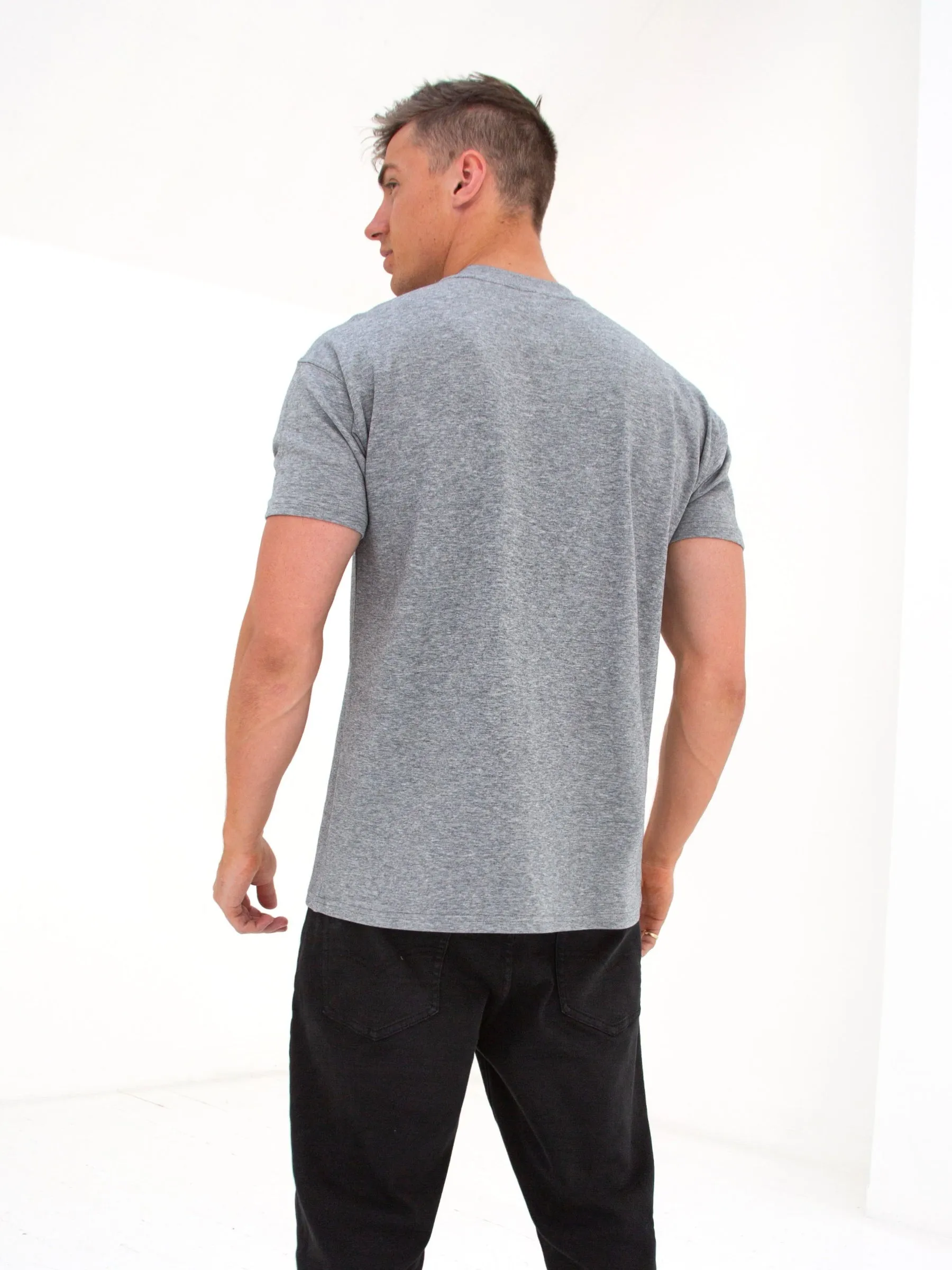 Anchor Relaxed T-Shirt - Marl Grey sold by Blakely product image thumbnail 4
