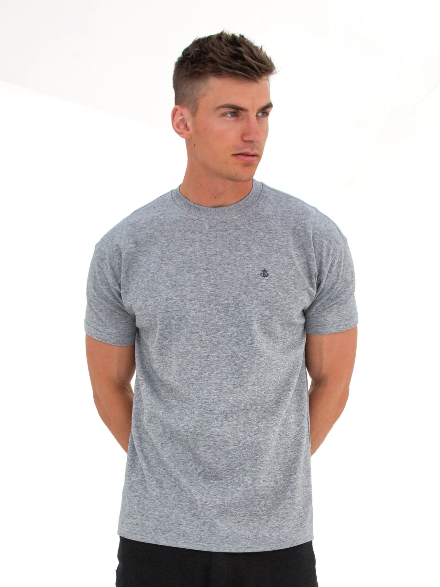 Anchor Relaxed T-Shirt - Marl Grey sold by Blakely product image thumbnail 2