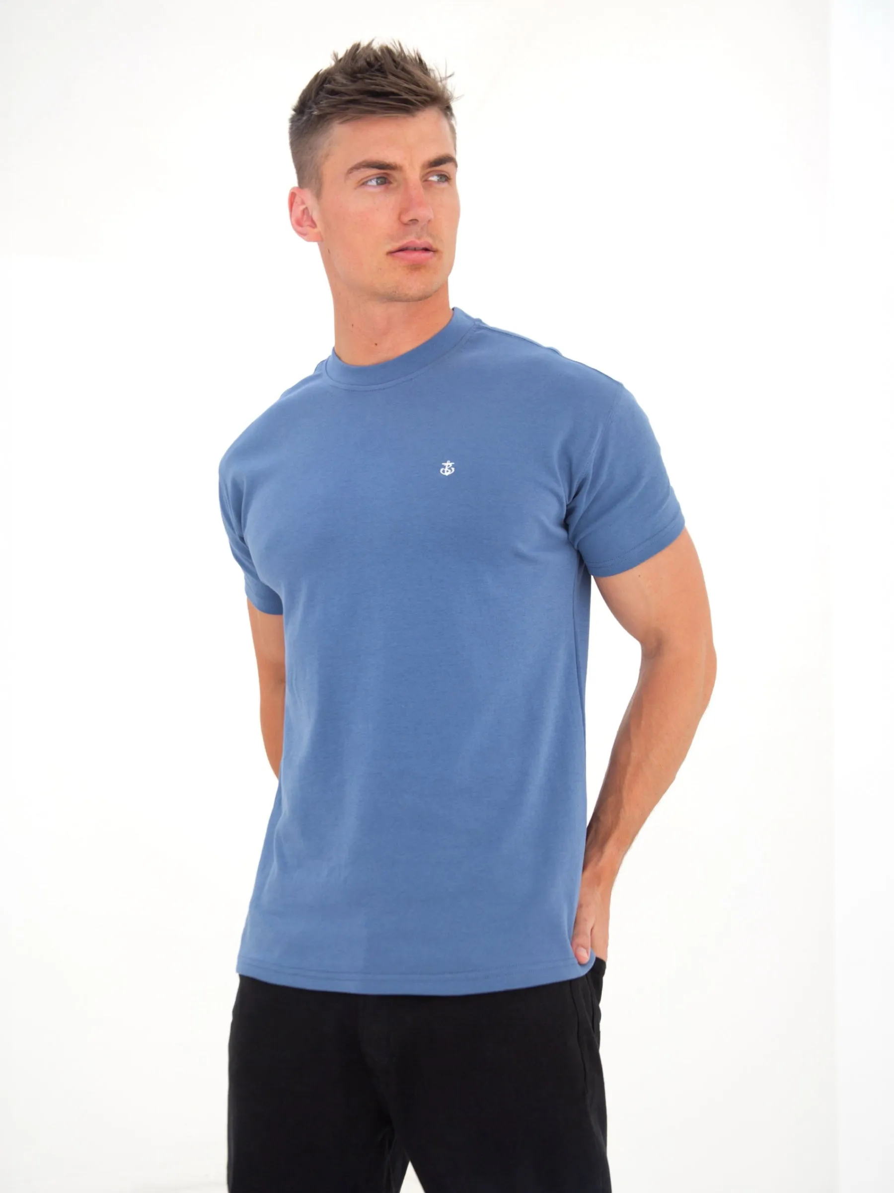 Anchor Relaxed T-Shirt - Blue sold by Blakely