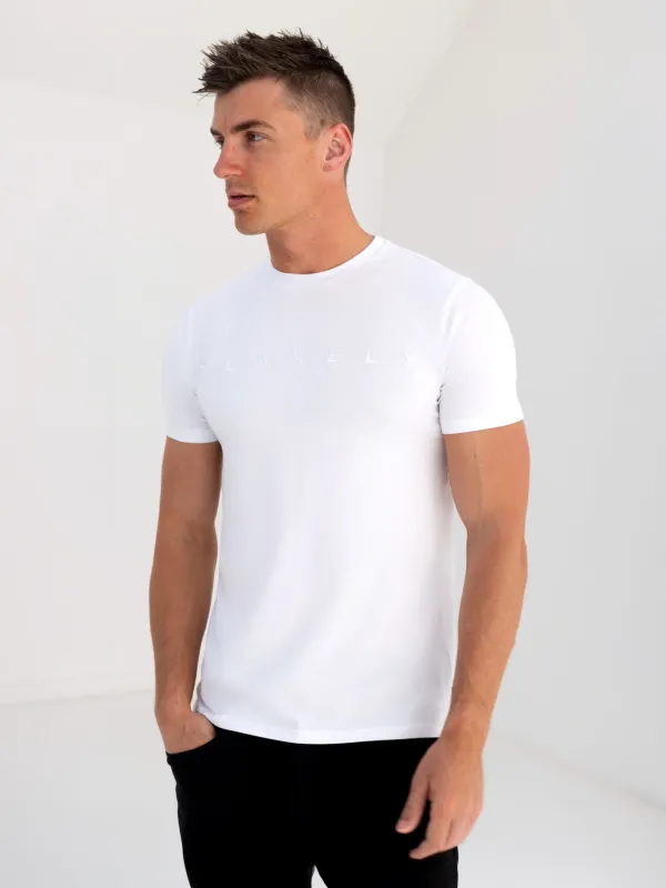 Tonal Whitestone T-Shirt - White sold by Blakely