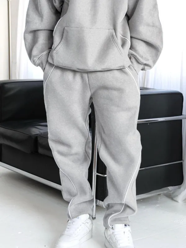 Seam Relaxed Sweatpants - Marl Grey sold by Blakely