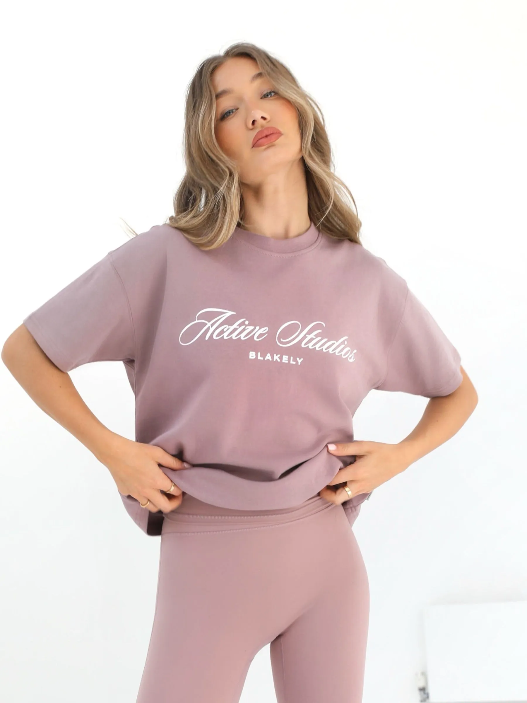 Off Duty Oversized T-Shirt - Dusty Pink sold by Blakely