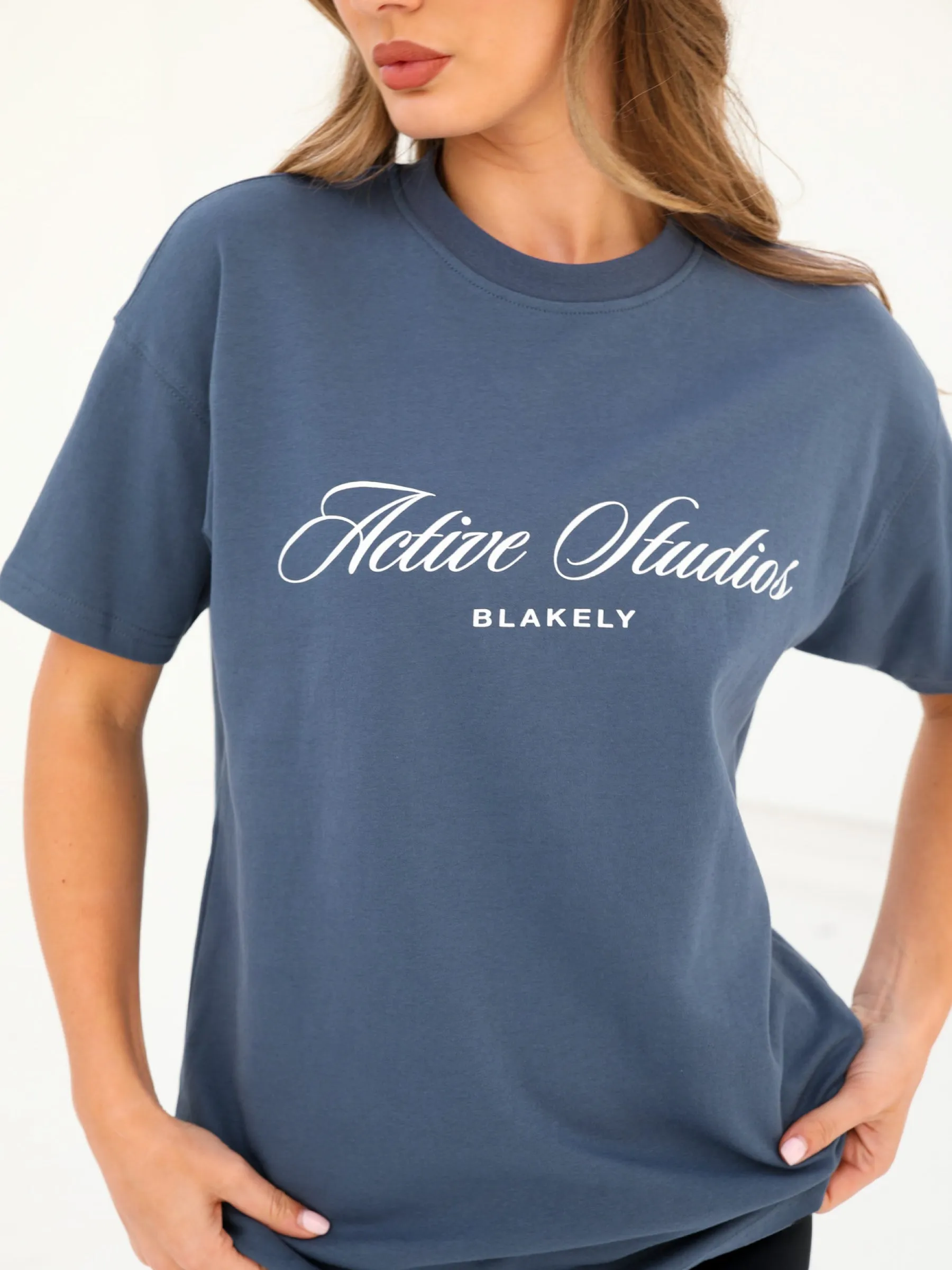 Off Duty Oversized T-Shirt - Steel Blue sold by Blakely product image thumbnail 5