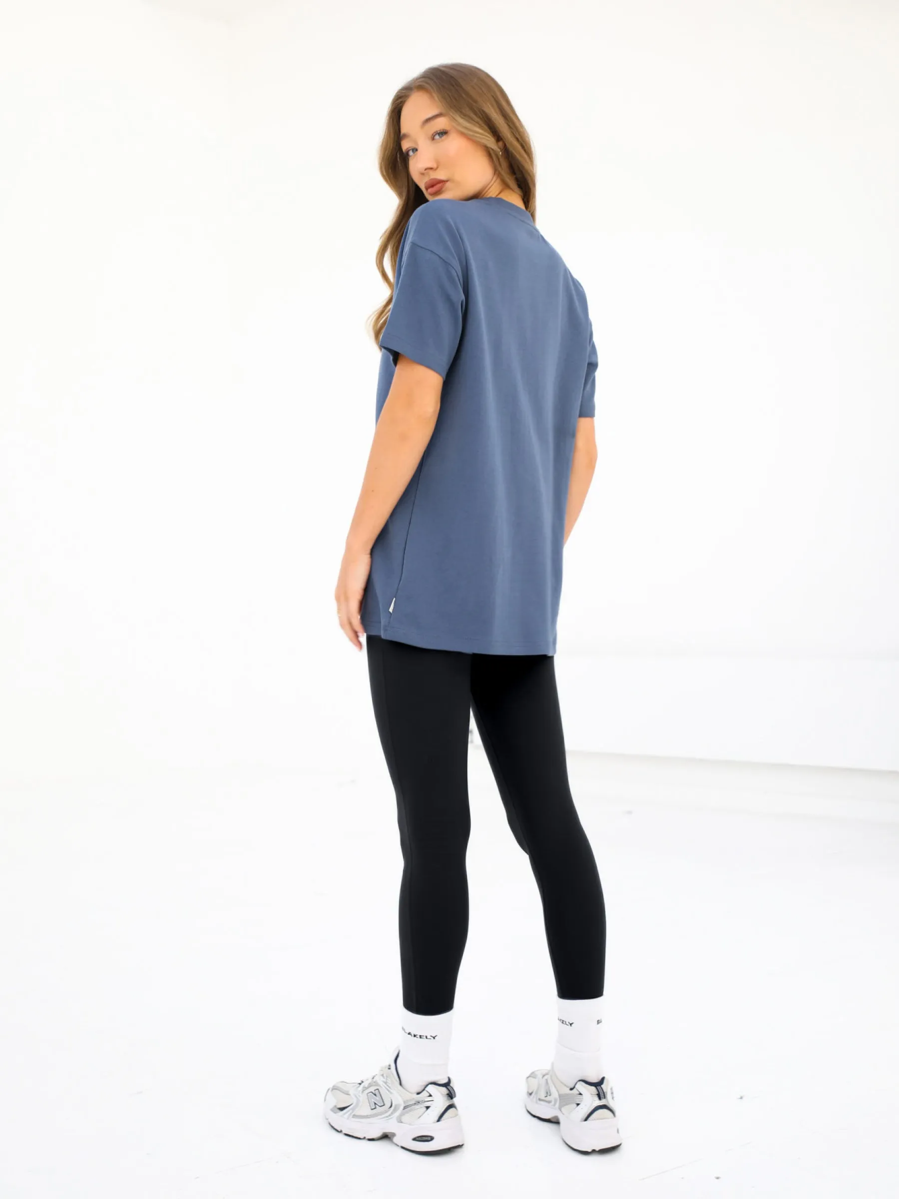 Off Duty Oversized T-Shirt - Steel Blue sold by Blakely product image thumbnail 4