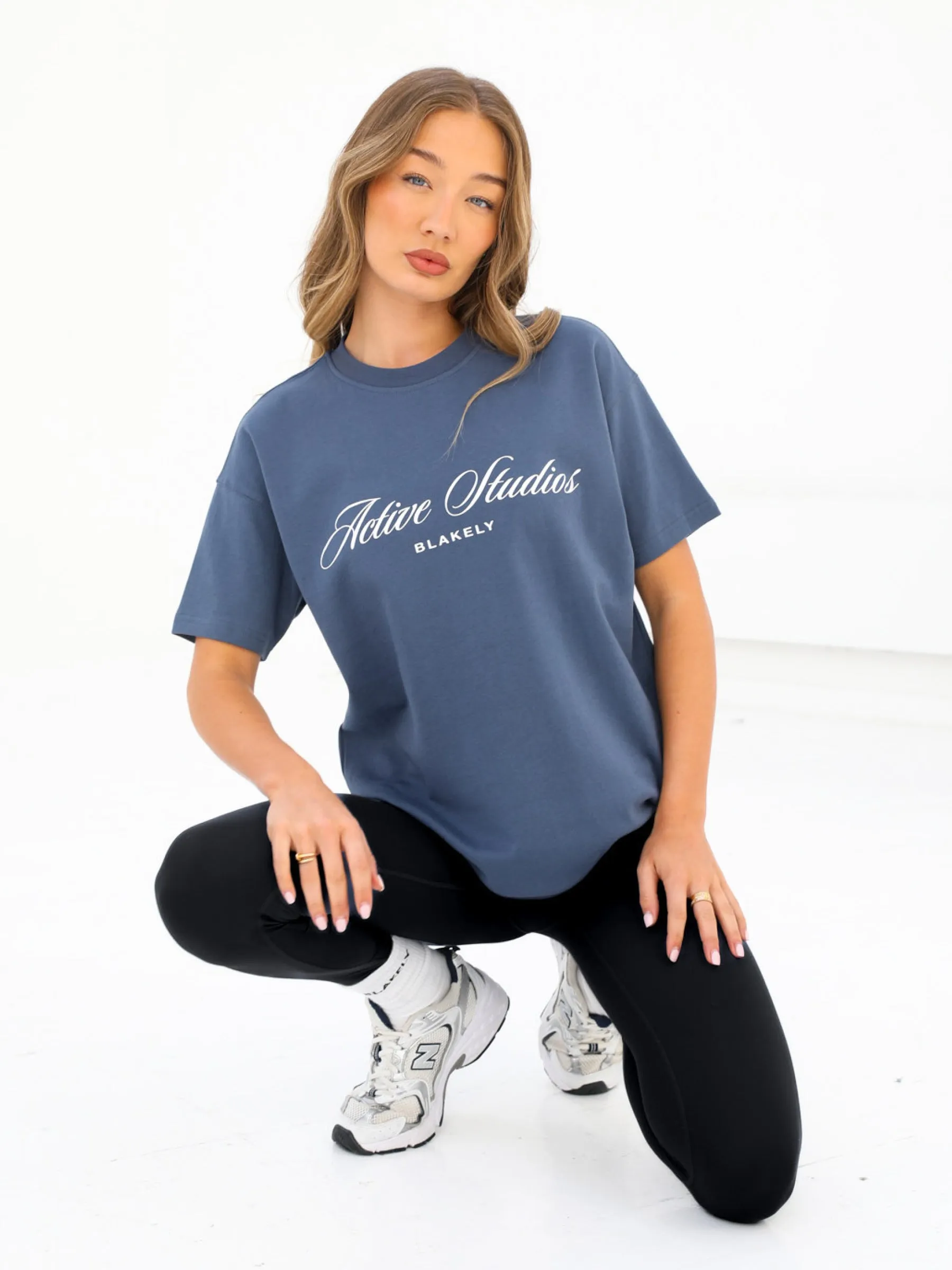 Off Duty Oversized T-Shirt - Steel Blue sold by Blakely product image thumbnail 2