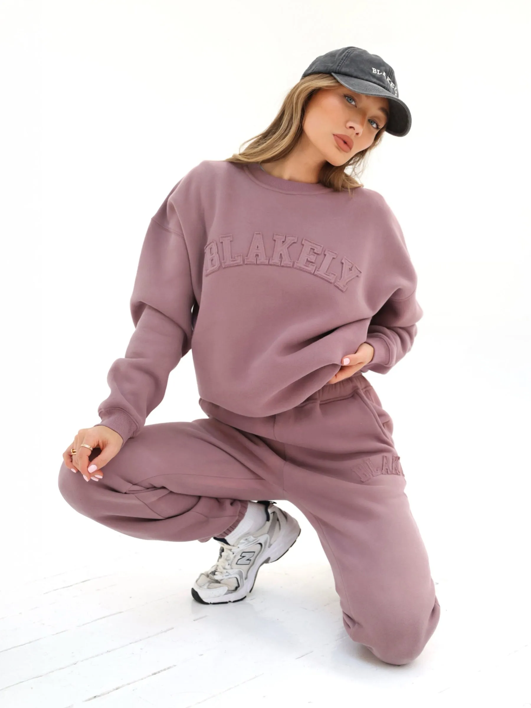 Tonal Varsity Oversized Jumper - Soft Mauve sold by Blakely product image thumbnail 5