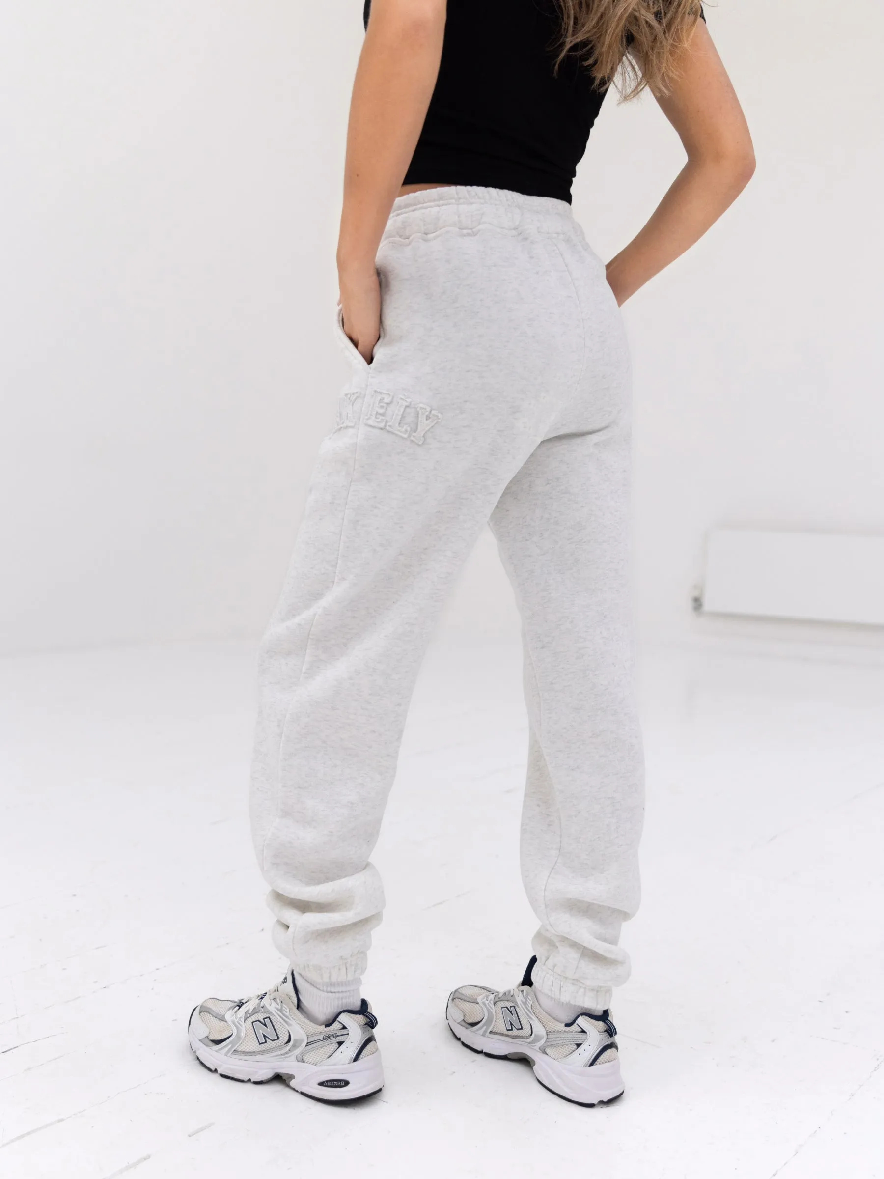 Tonal Varsity Sweatpants - Marl White sold by Blakely product image thumbnail 2