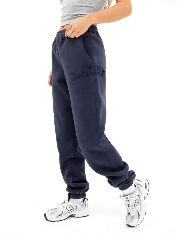 Tonal Varsity Sweatpants - True Navy sold by Blakely