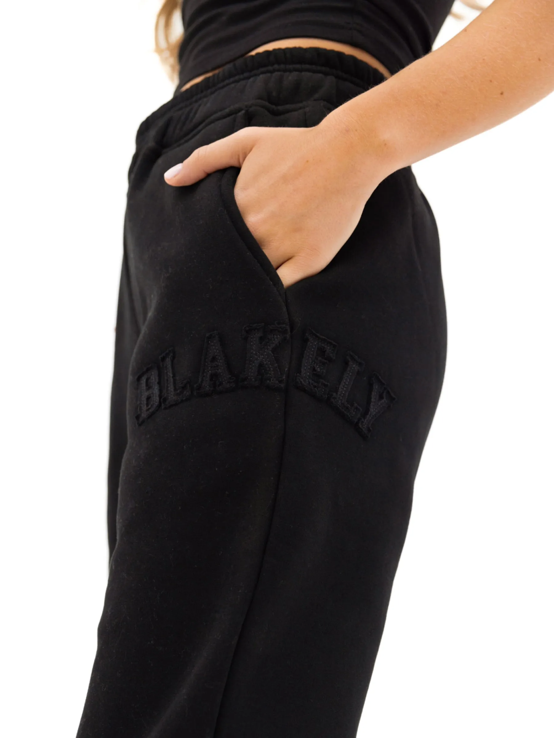 Tonal Varsity Sweatpants - Black sold by Blakely product image thumbnail 5