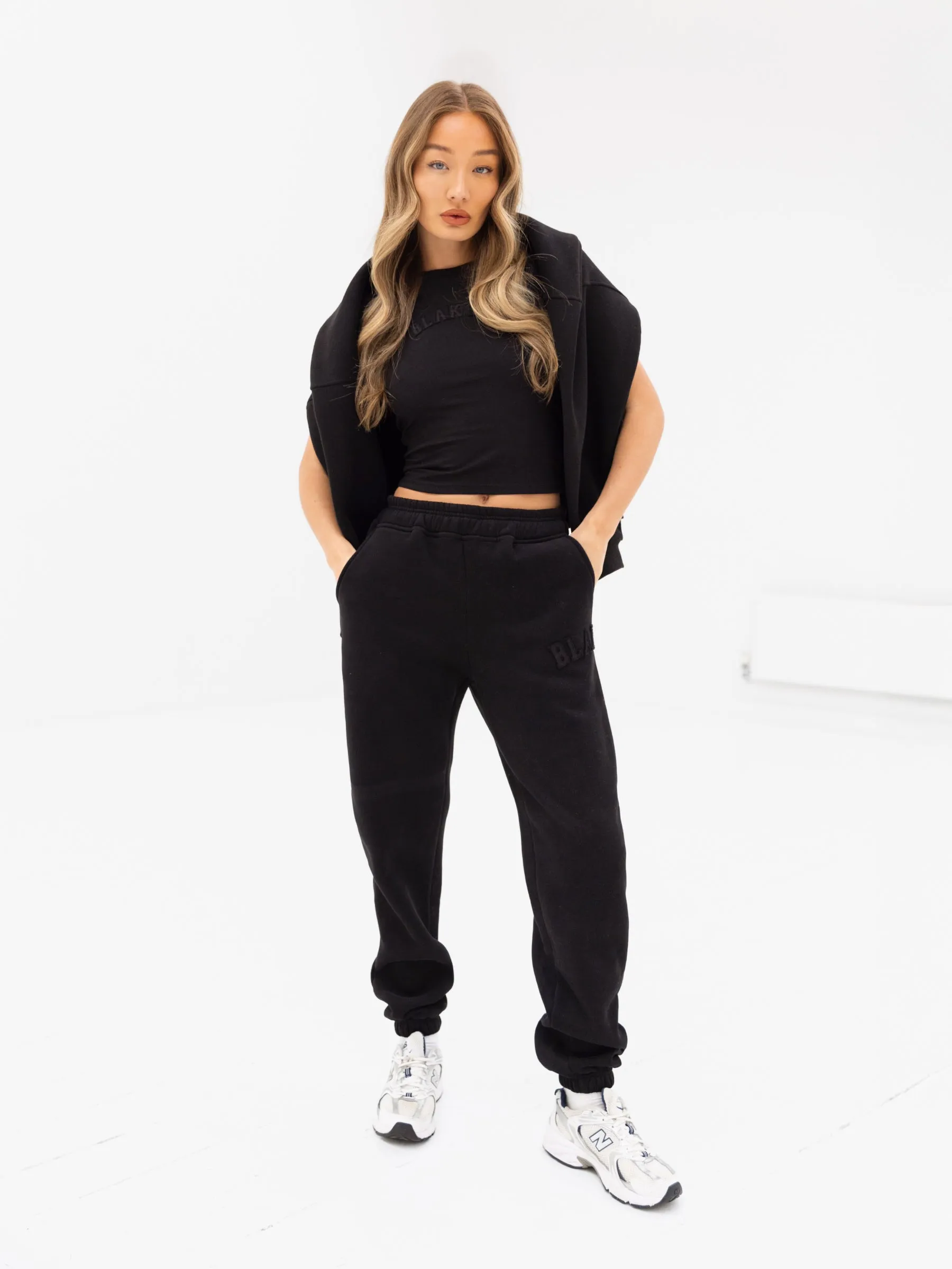 Tonal Varsity Sweatpants - Black sold by Blakely product image thumbnail 3