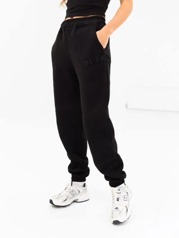 Tonal Varsity Sweatpants - Black sold by Blakely