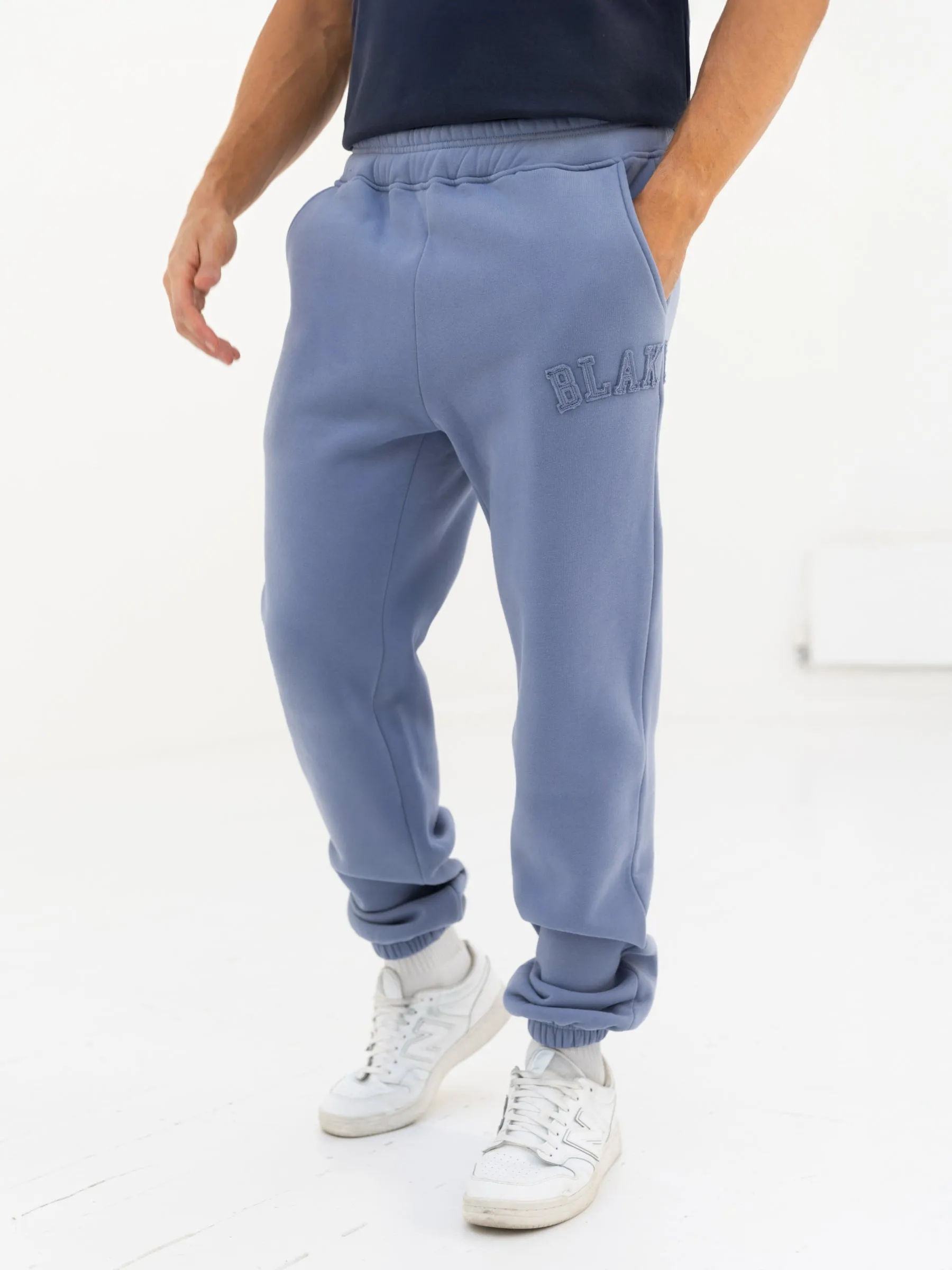 Tonal Varsity Relaxed Sweatpants - Granite Blue sold by Blakely product image thumbnail 2