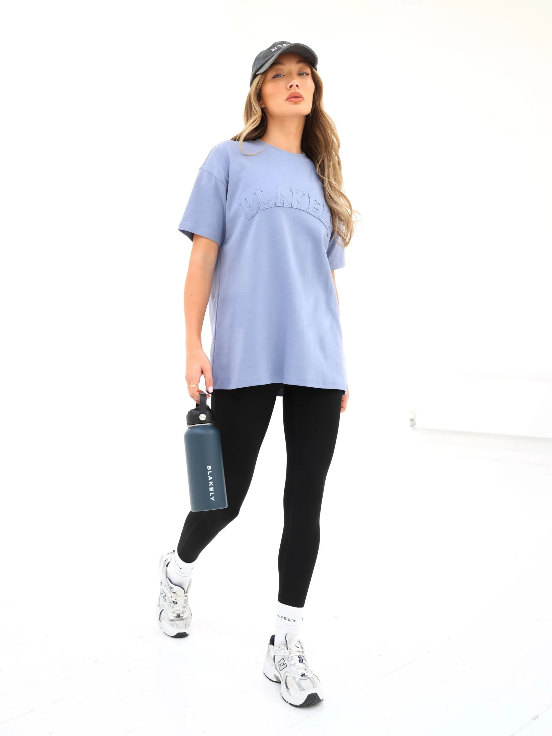 Tonal Varsity Oversized T-Shirt - Granite Blue sold by Blakely product image thumbnail 3