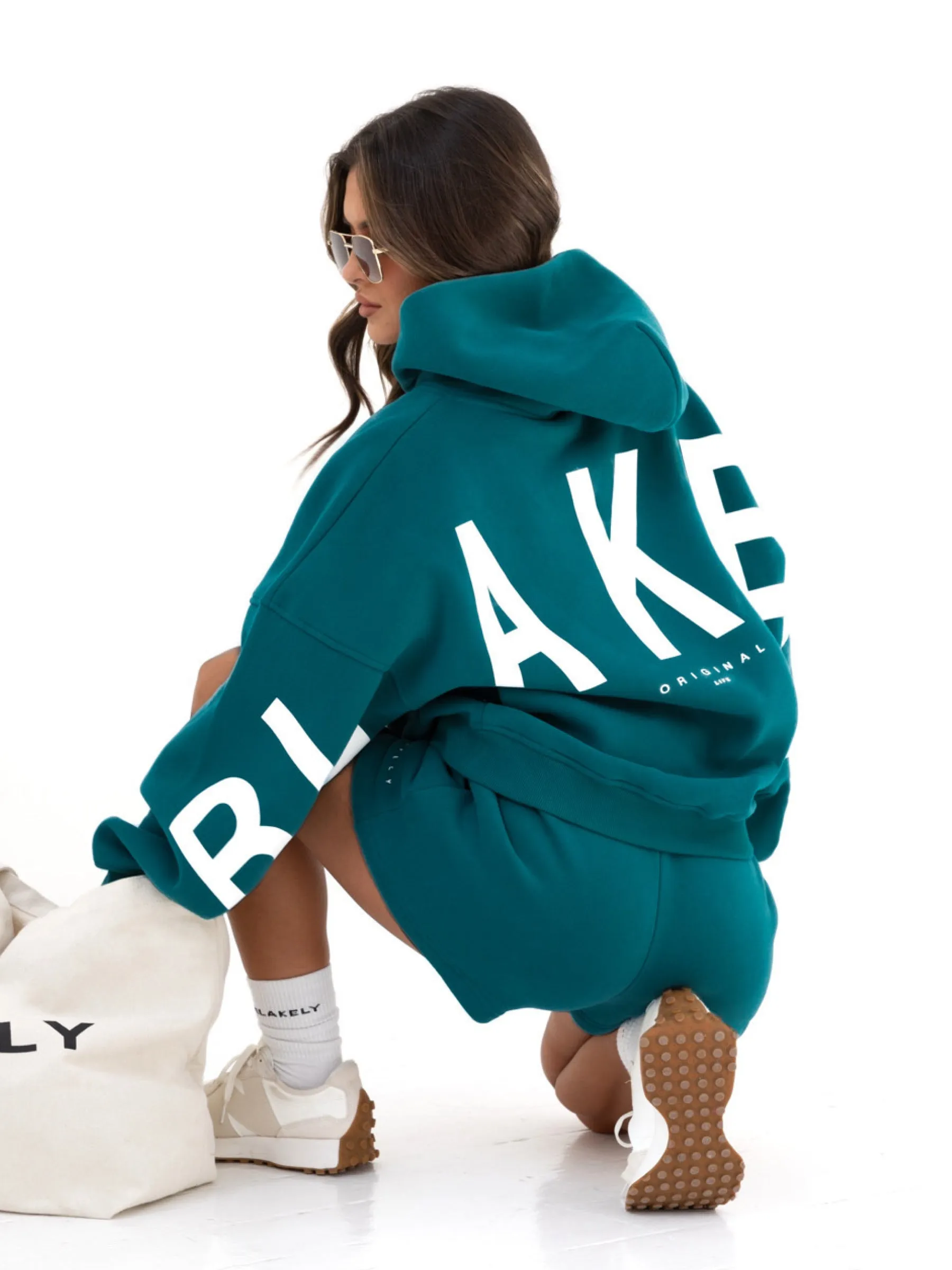 Isabel Oversized Hoodie - Storm Teal sold by Blakely