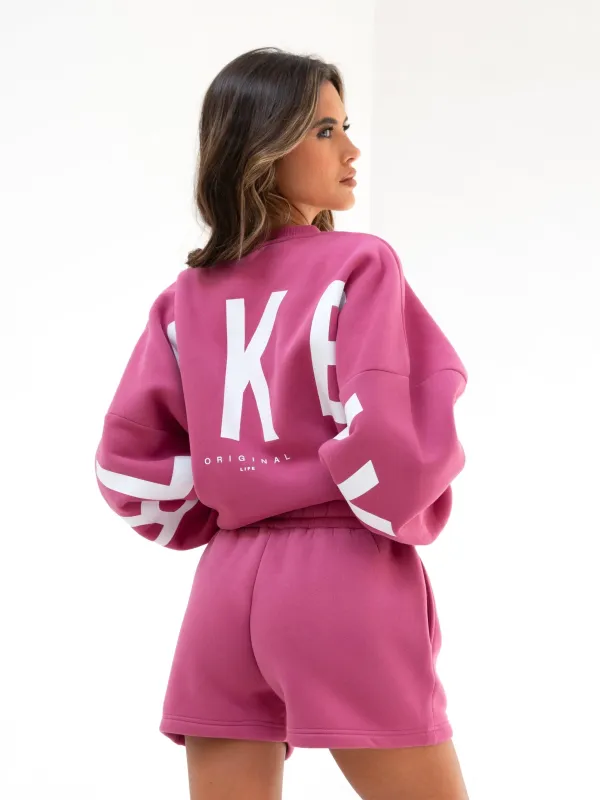 Isabel Oversized Jumper - Hot Pink sold by Blakely