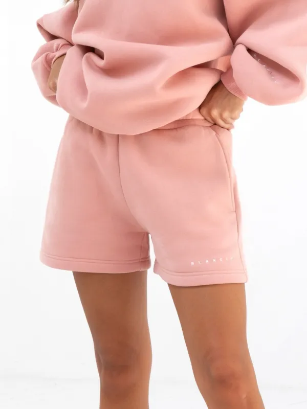 Isabel Jogger Shorts - Peach Pink sold by Blakely