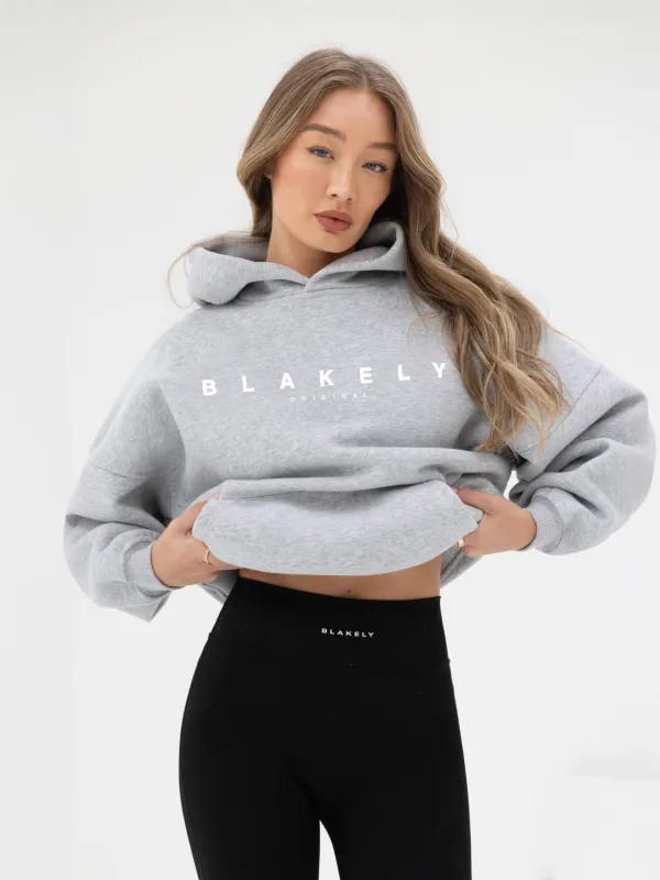 Composure Oversized Hoodie - Marl Grey sold by Blakely