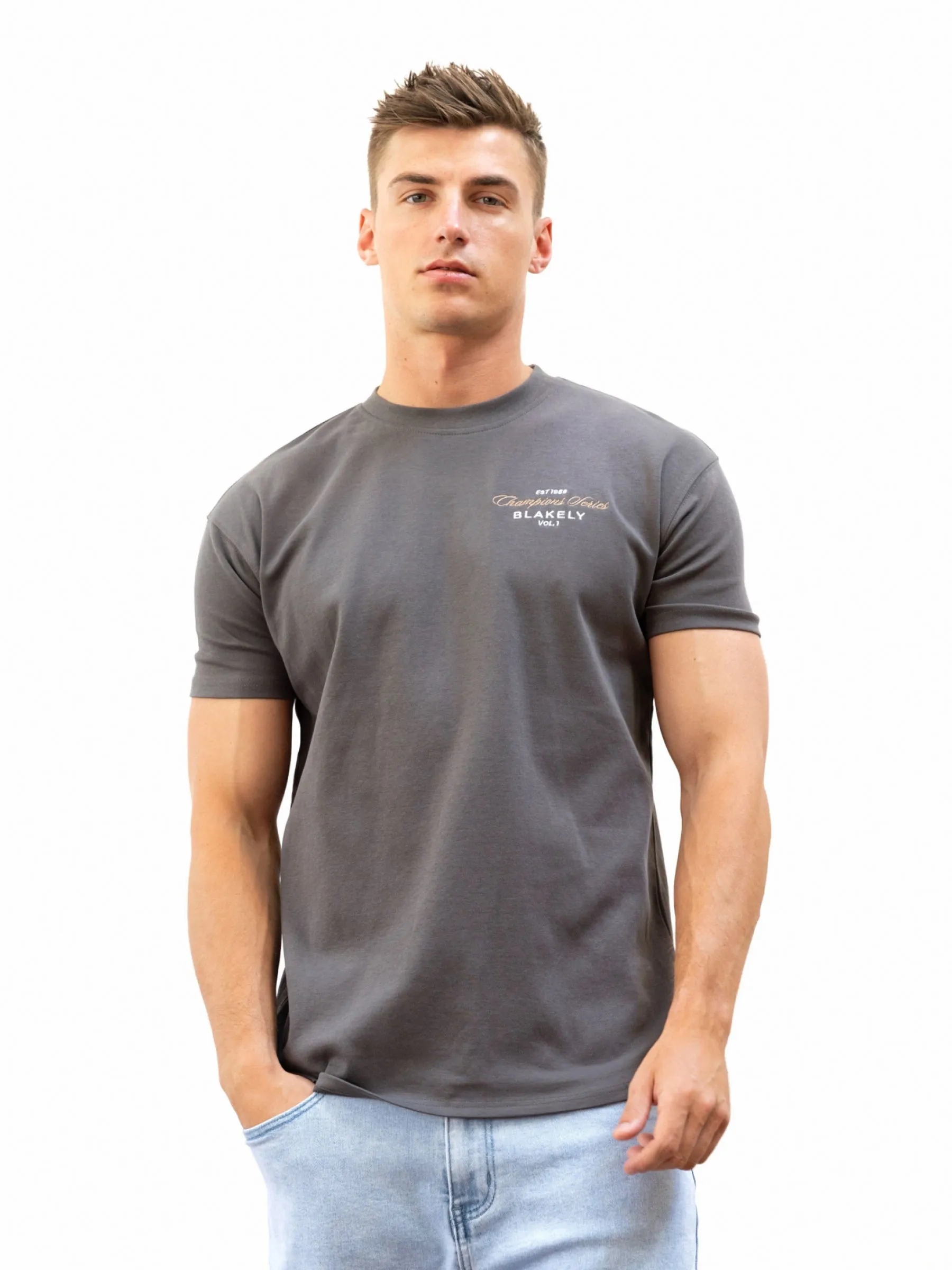 Legacy Relaxed T-Shirt - Charcoal sold by Blakely
