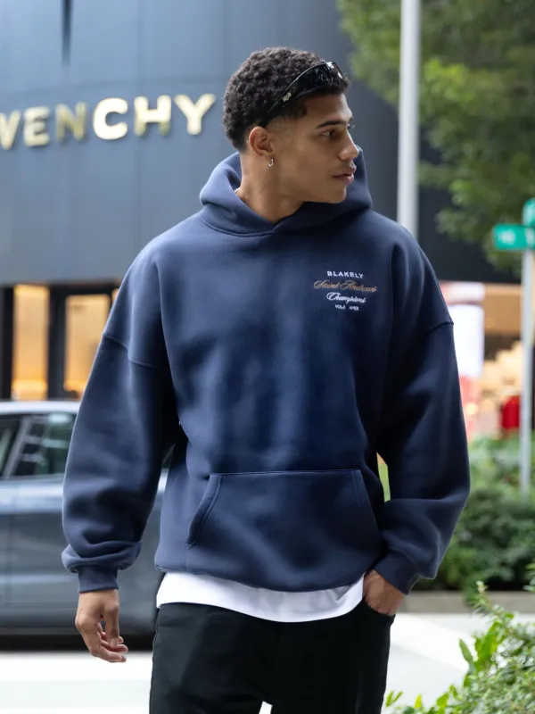 Legacy Relaxed Hoodie - True Navy sold by Blakely