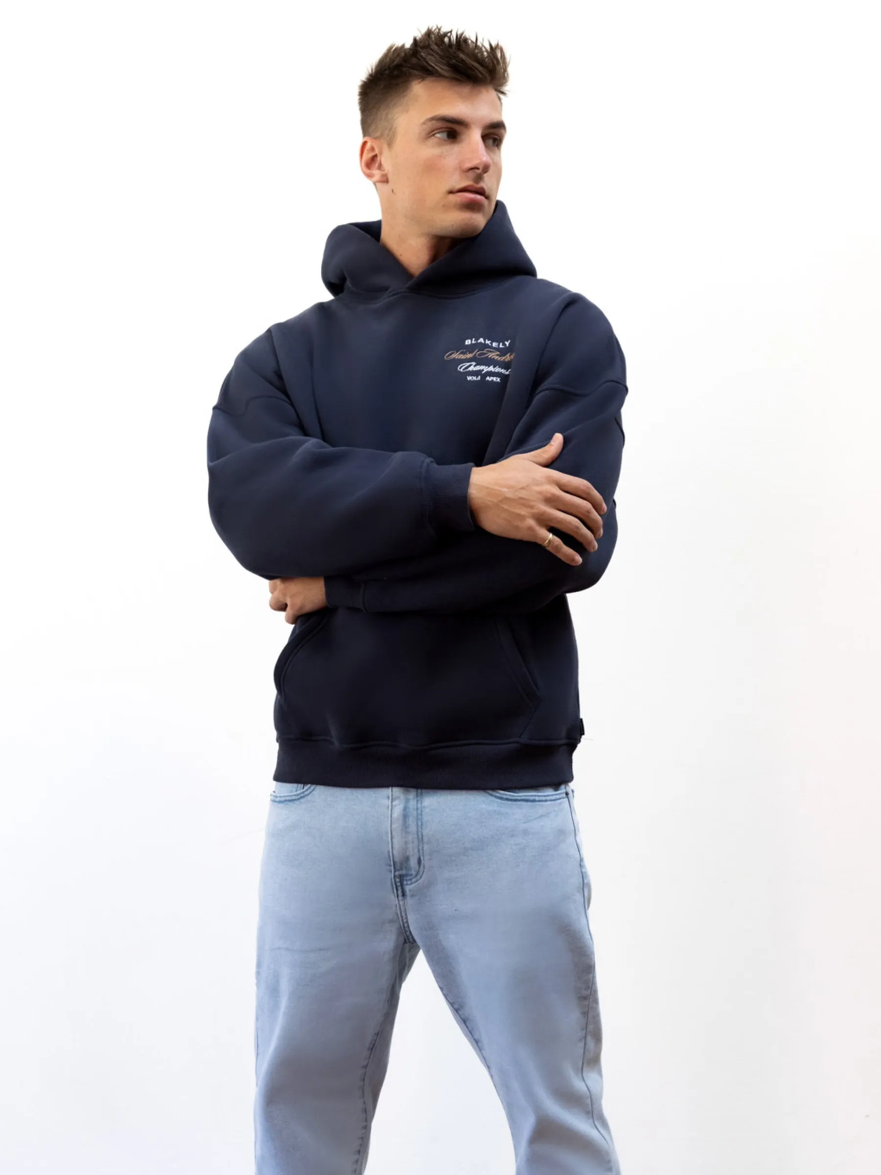 Legacy Relaxed Hoodie - True Navy sold by Blakely product image thumbnail 2