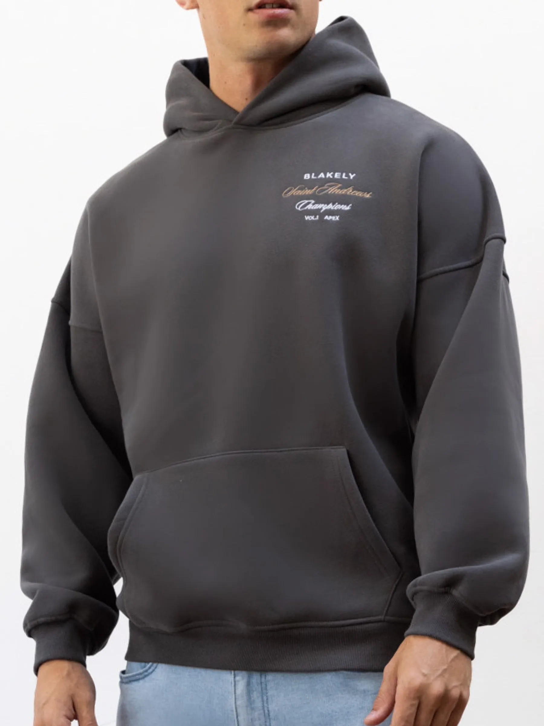 Legacy Relaxed Hoodie - Charcoal sold by Blakely product image thumbnail 5
