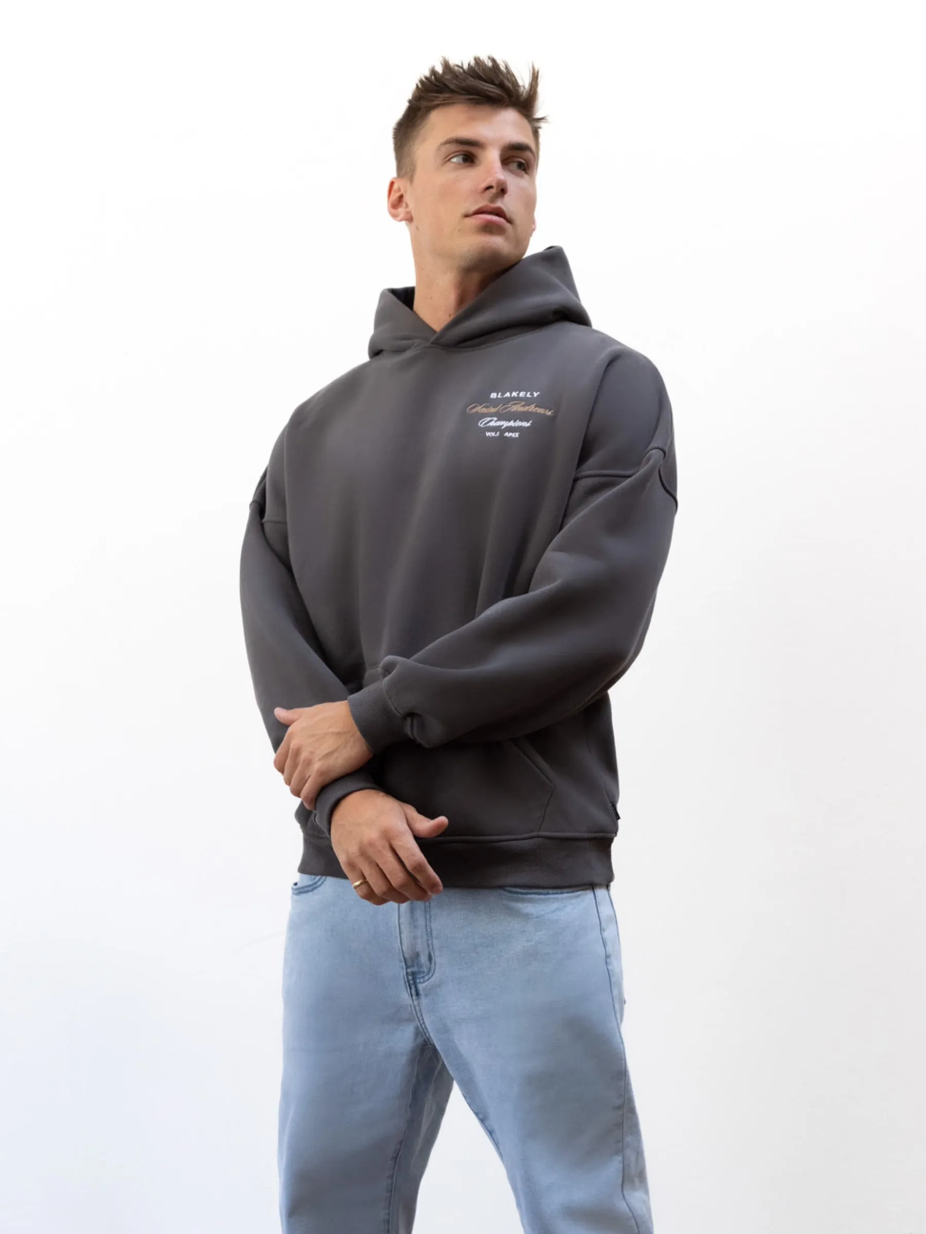 Legacy Relaxed Hoodie - Charcoal sold by Blakely product image thumbnail 2