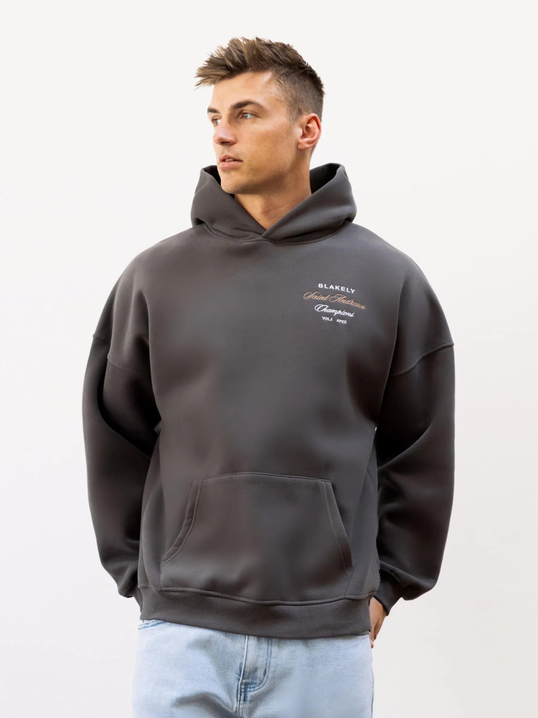 Legacy Relaxed Hoodie - Charcoal sold by Blakely