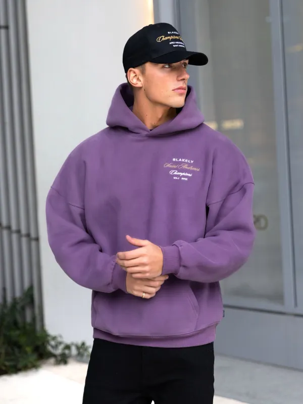 Legacy Relaxed Hoodie - Mid Purple sold by Blakely