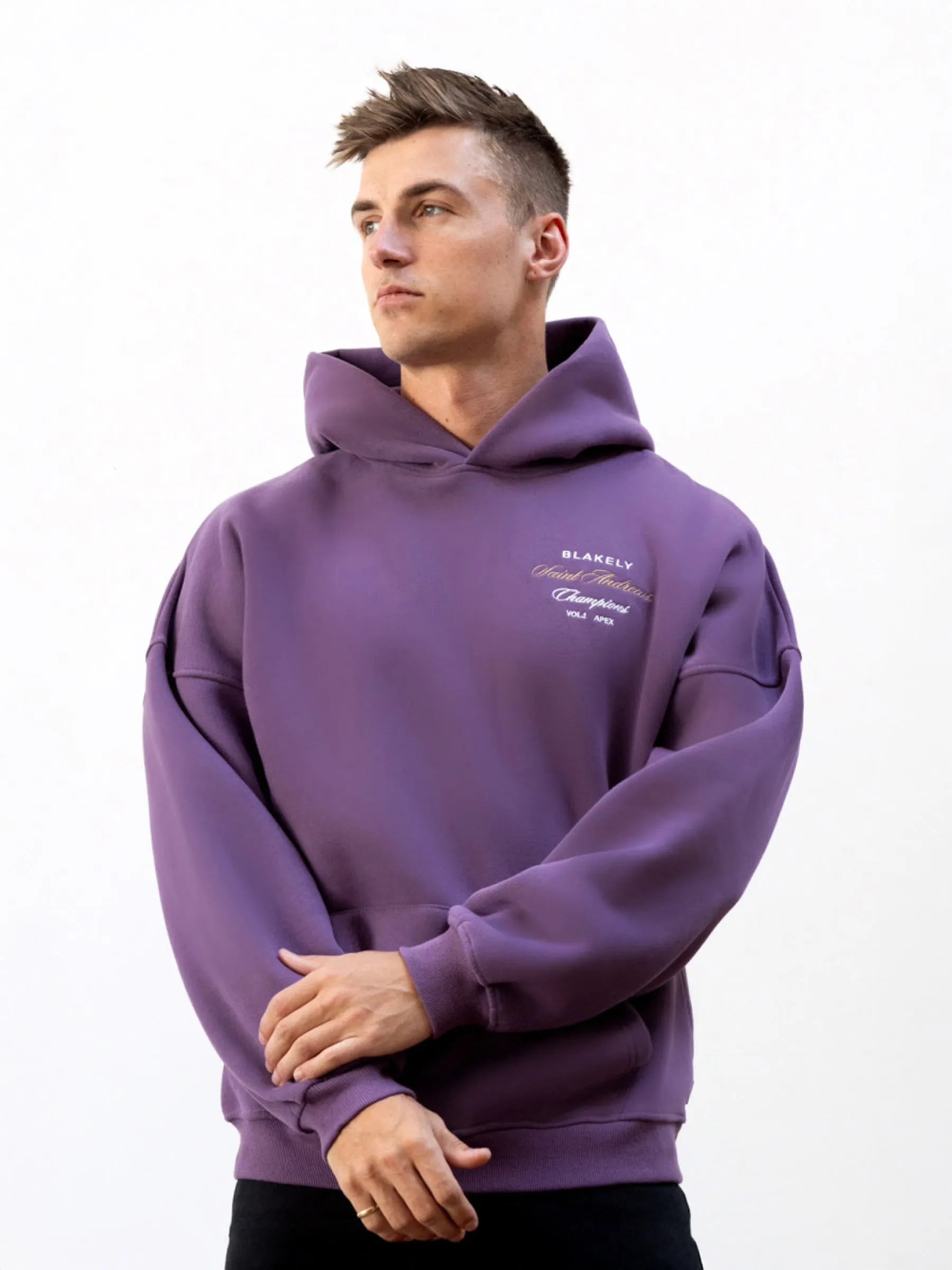 Legacy Relaxed Hoodie - Mid Purple sold by Blakely product image thumbnail 2