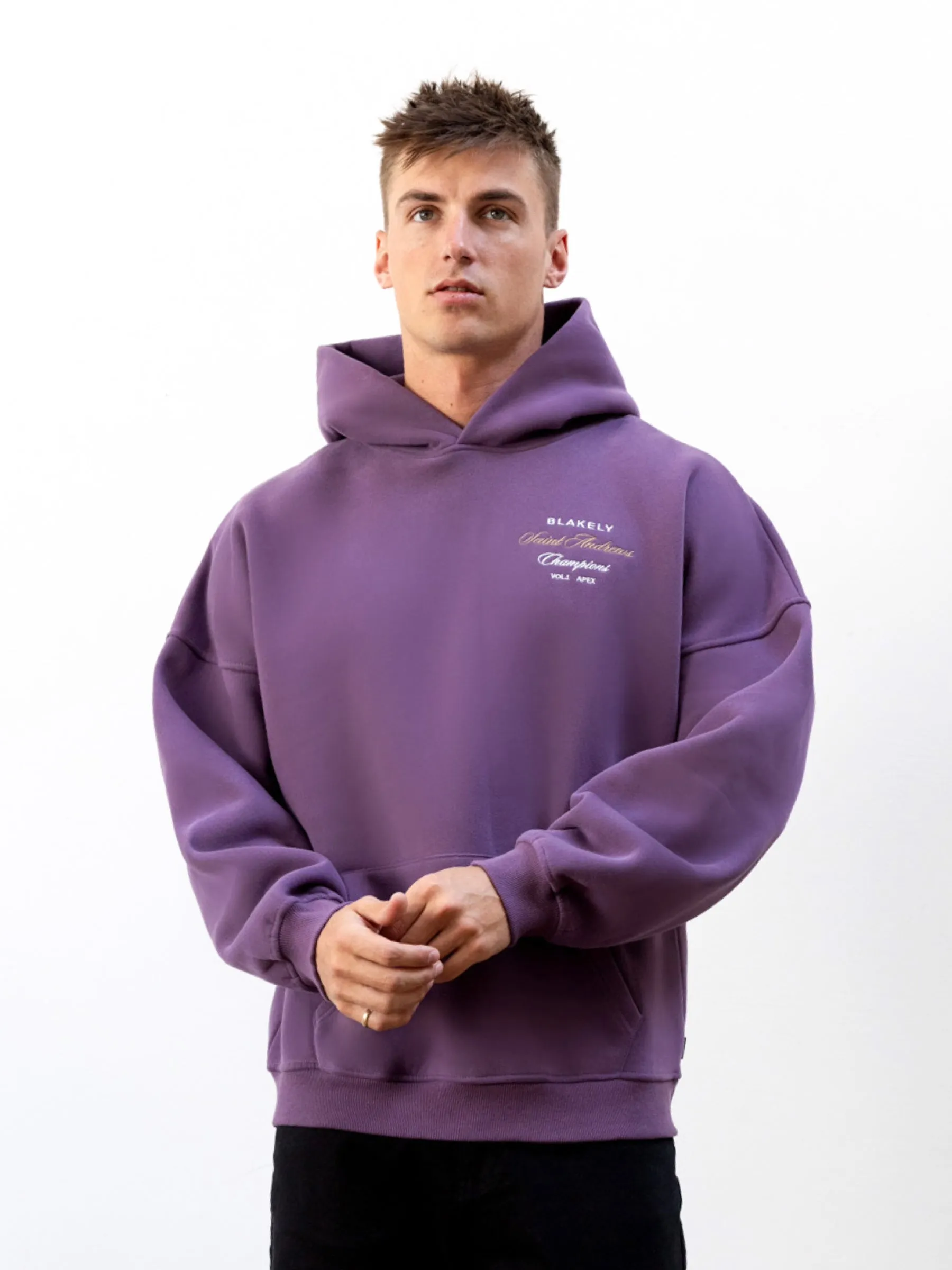 Legacy Relaxed Hoodie - Mid Purple sold by Blakely product image thumbnail 5