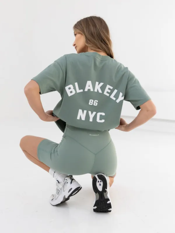 NYC Oversized T-Shirt - Sage Green sold by Blakely