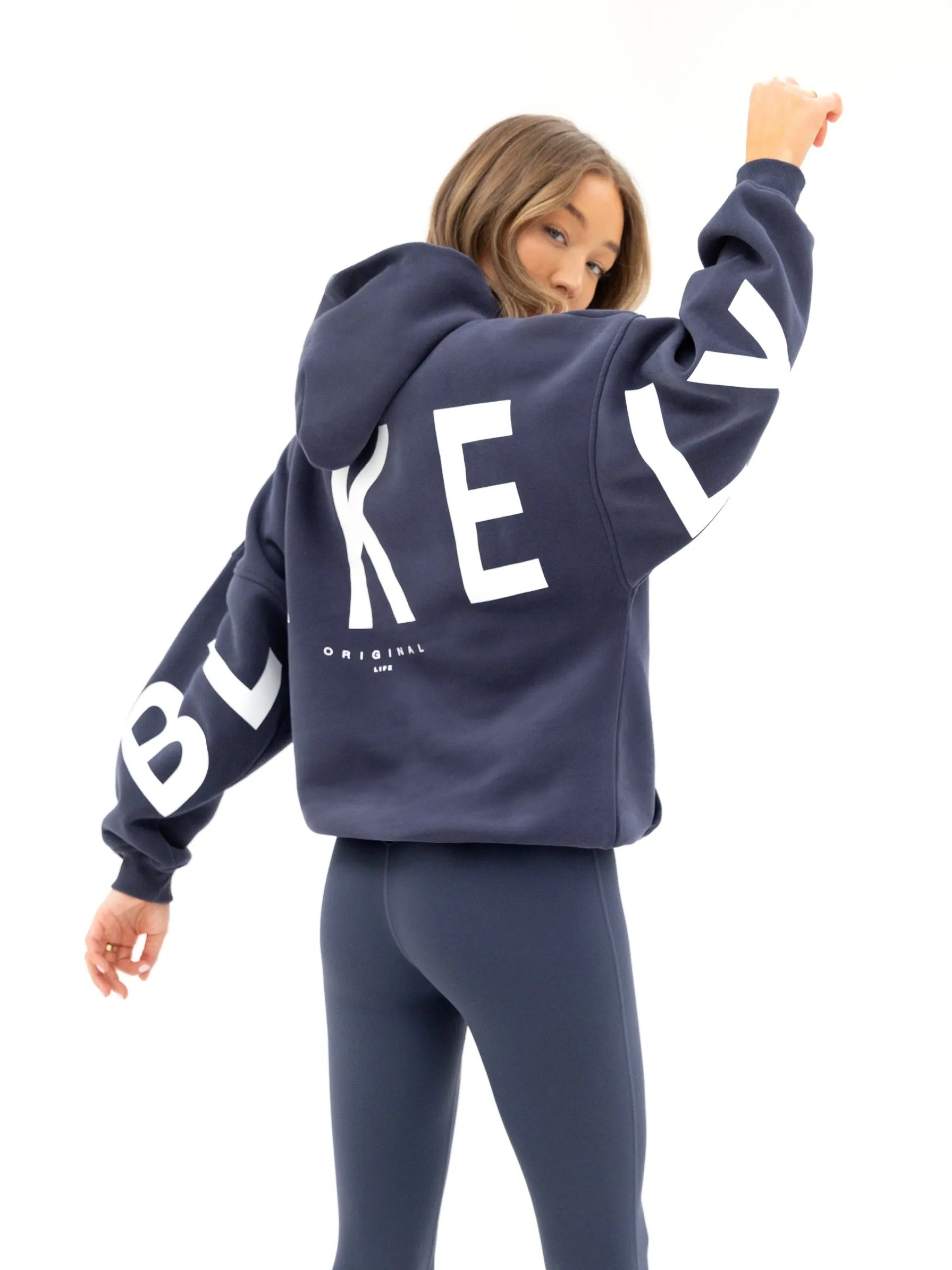 Isabel Oversized Hoodie - True Navy sold by Blakely product image thumbnail 5