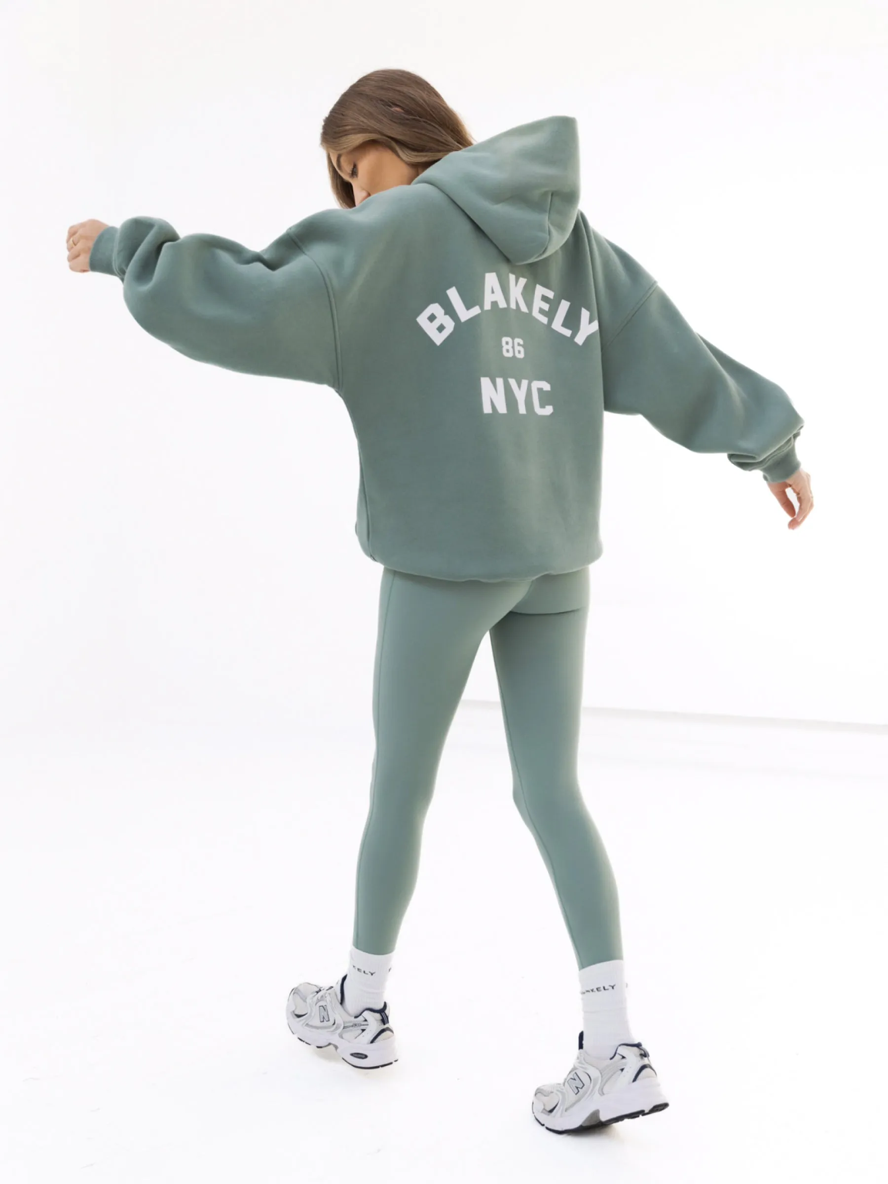 NYC Oversized Hoodie - Sage Green sold by Blakely product image thumbnail 5