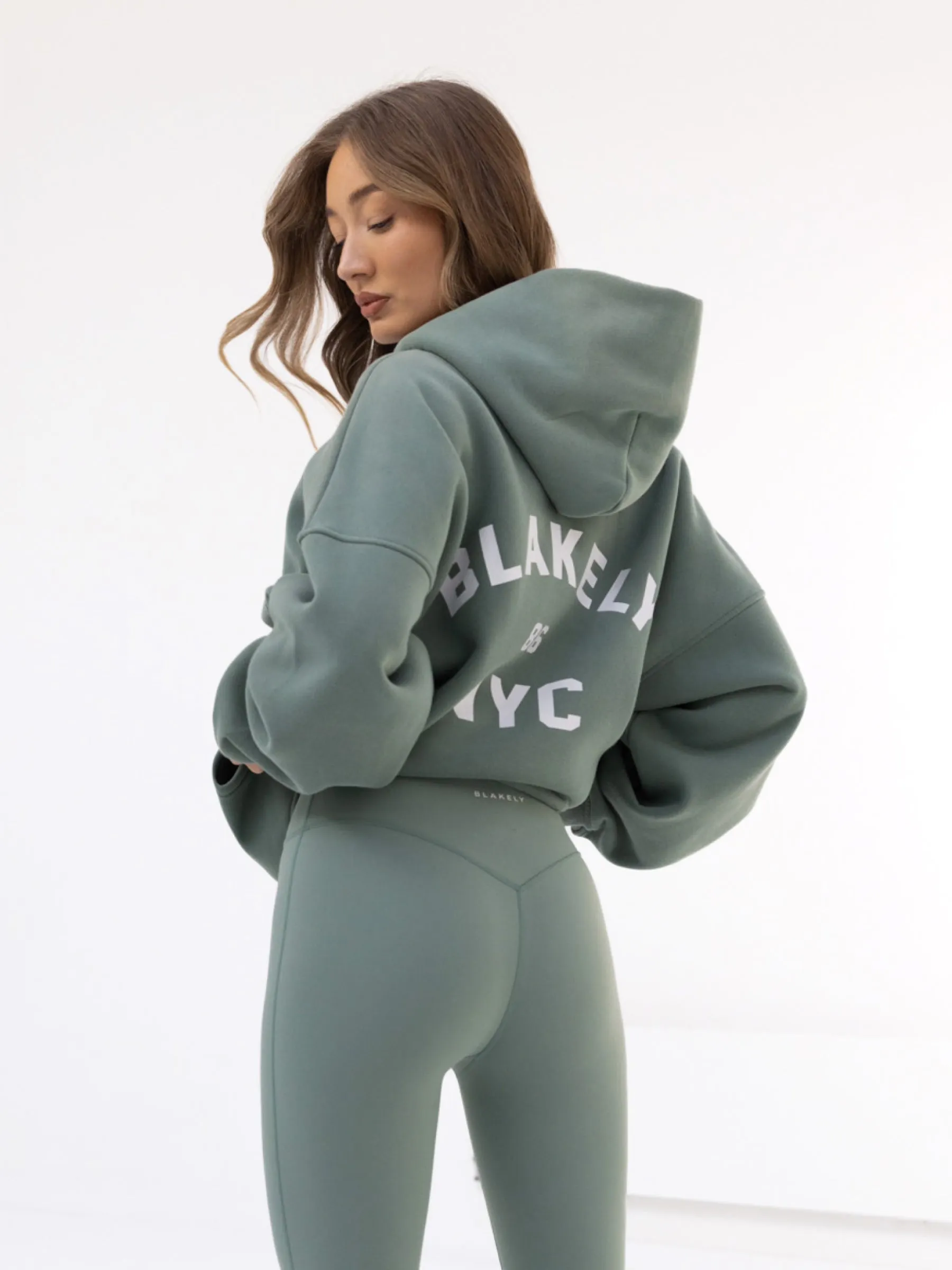 NYC Oversized Hoodie - Sage Green sold by Blakely product image thumbnail 3