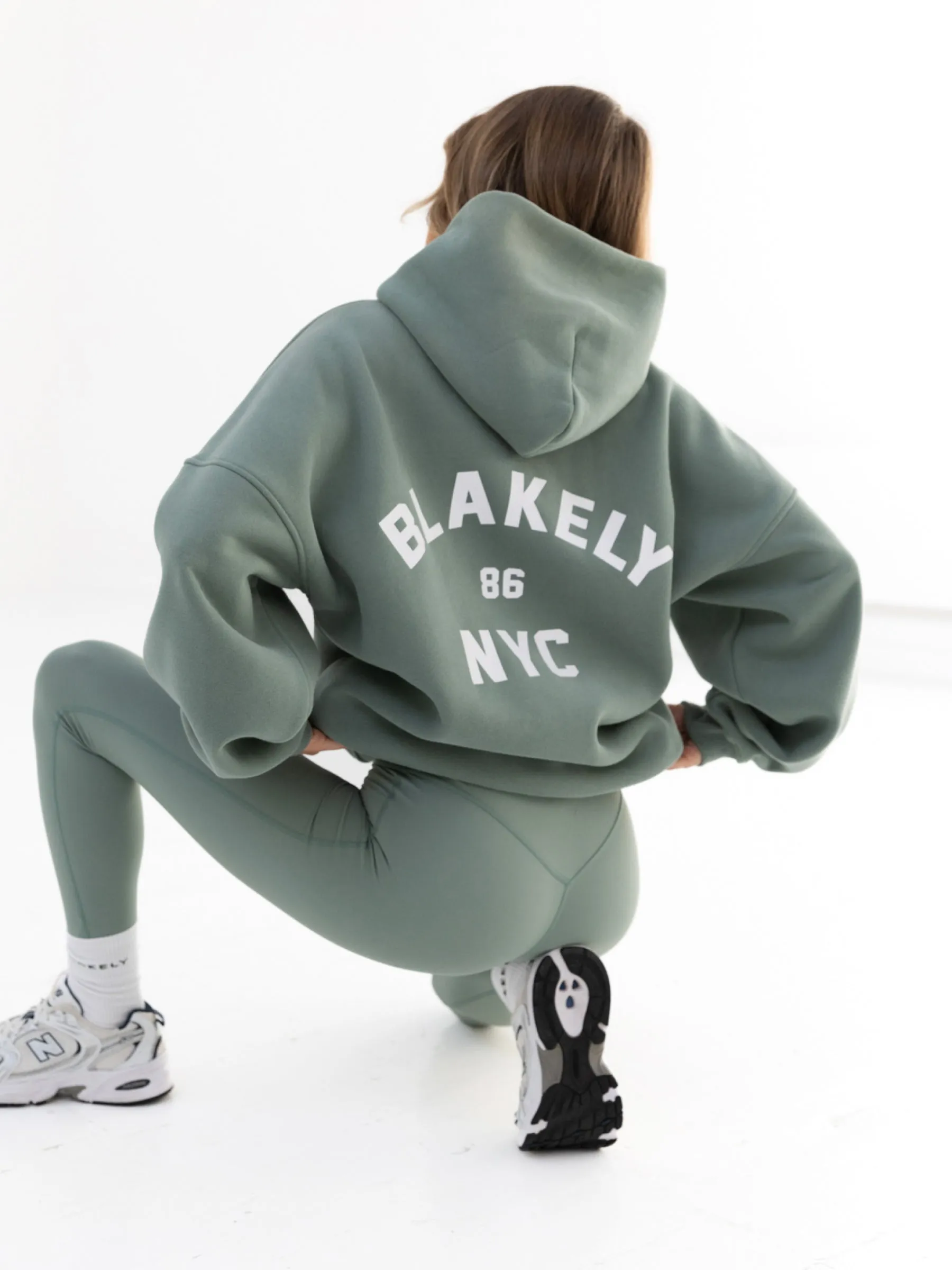 NYC Oversized Hoodie - Sage Green sold by Blakely
