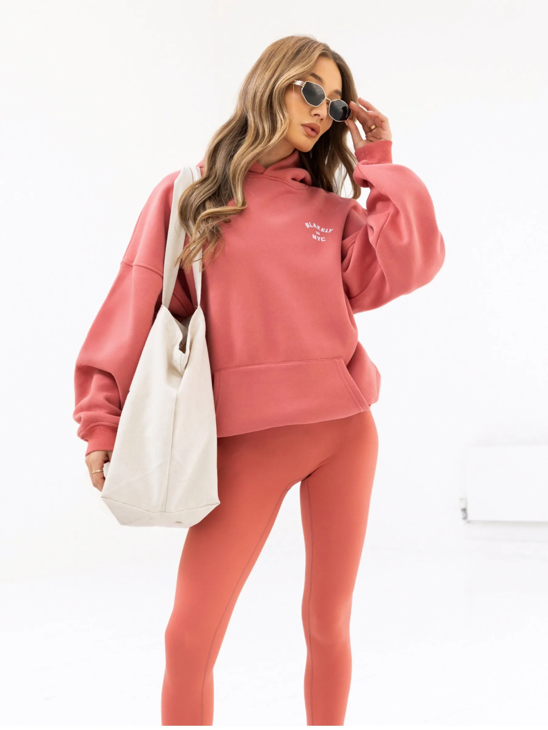 NYC Oversized Hoodie - Sunrise Coral sold by Blakely product image thumbnail 2