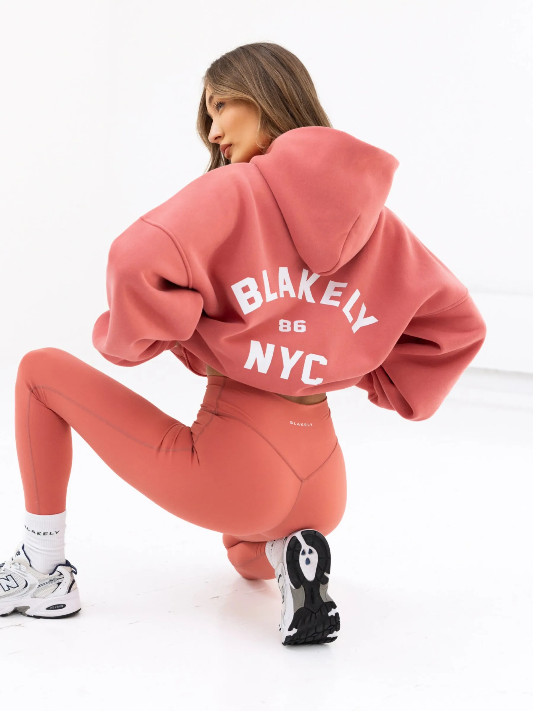 NYC Oversized Hoodie - Sunrise Coral sold by Blakely