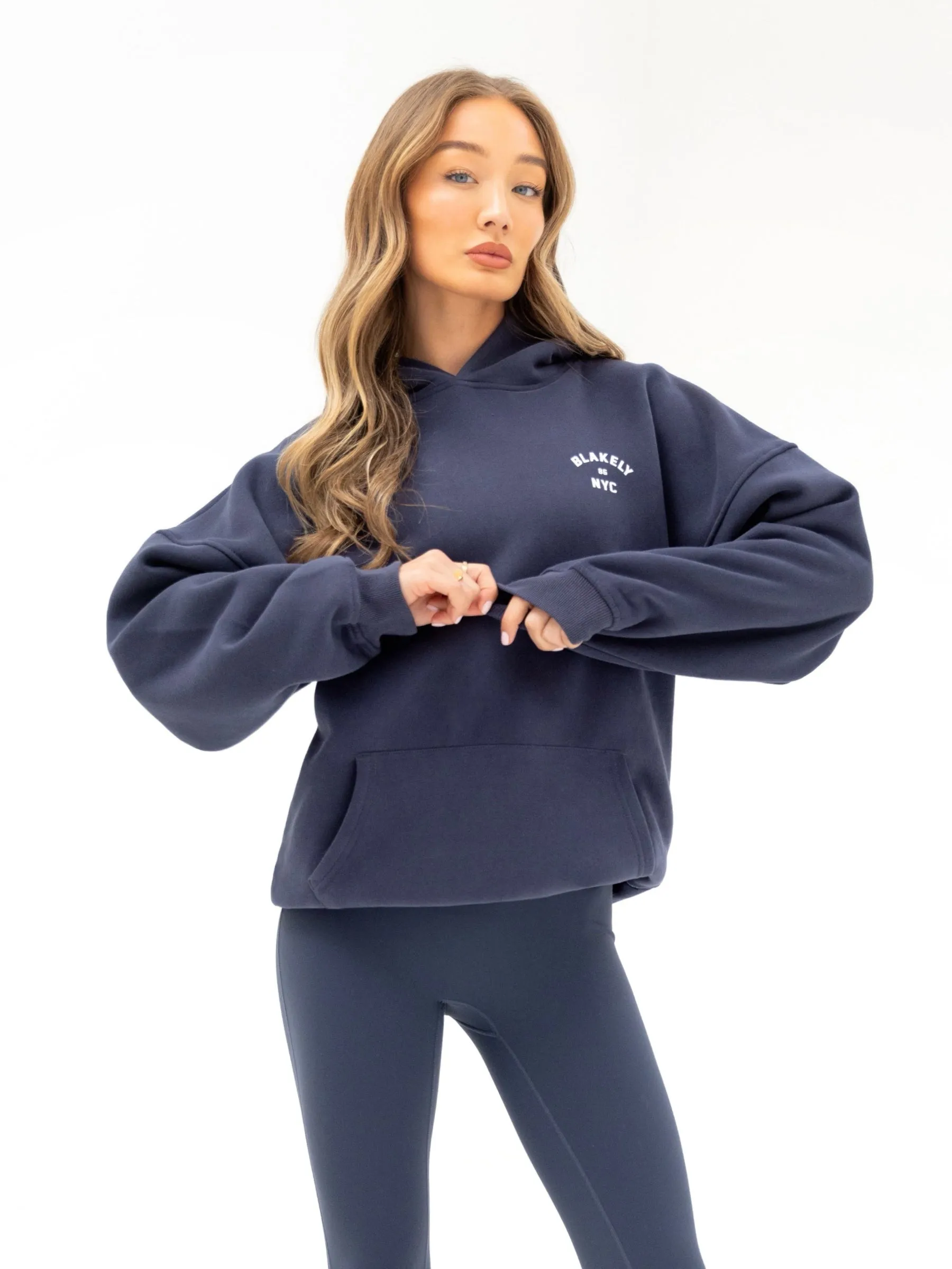 NYC Oversized Hoodie - True Navy sold by Blakely product image thumbnail 2