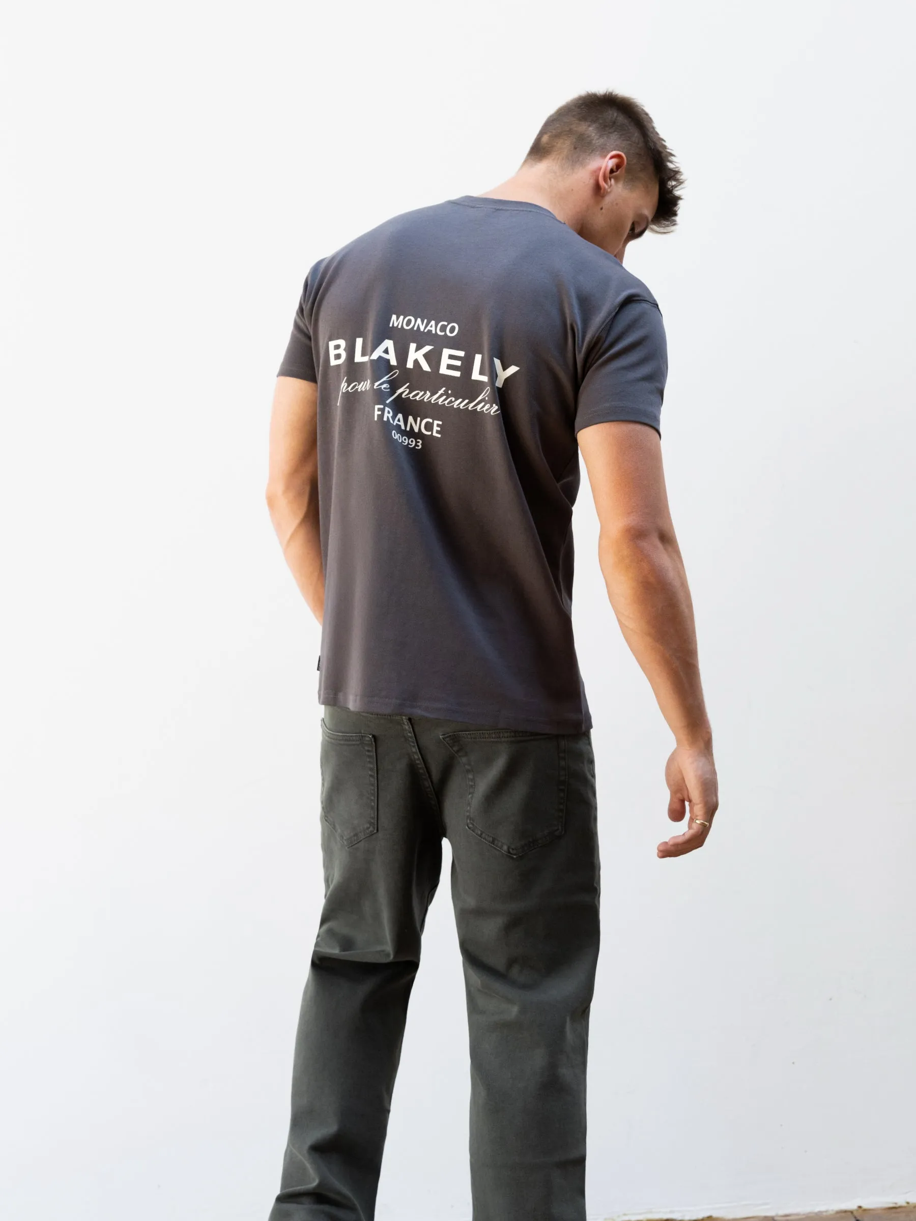Monaco Relaxed T-Shirt - Charcoal sold by Blakely product image thumbnail 4