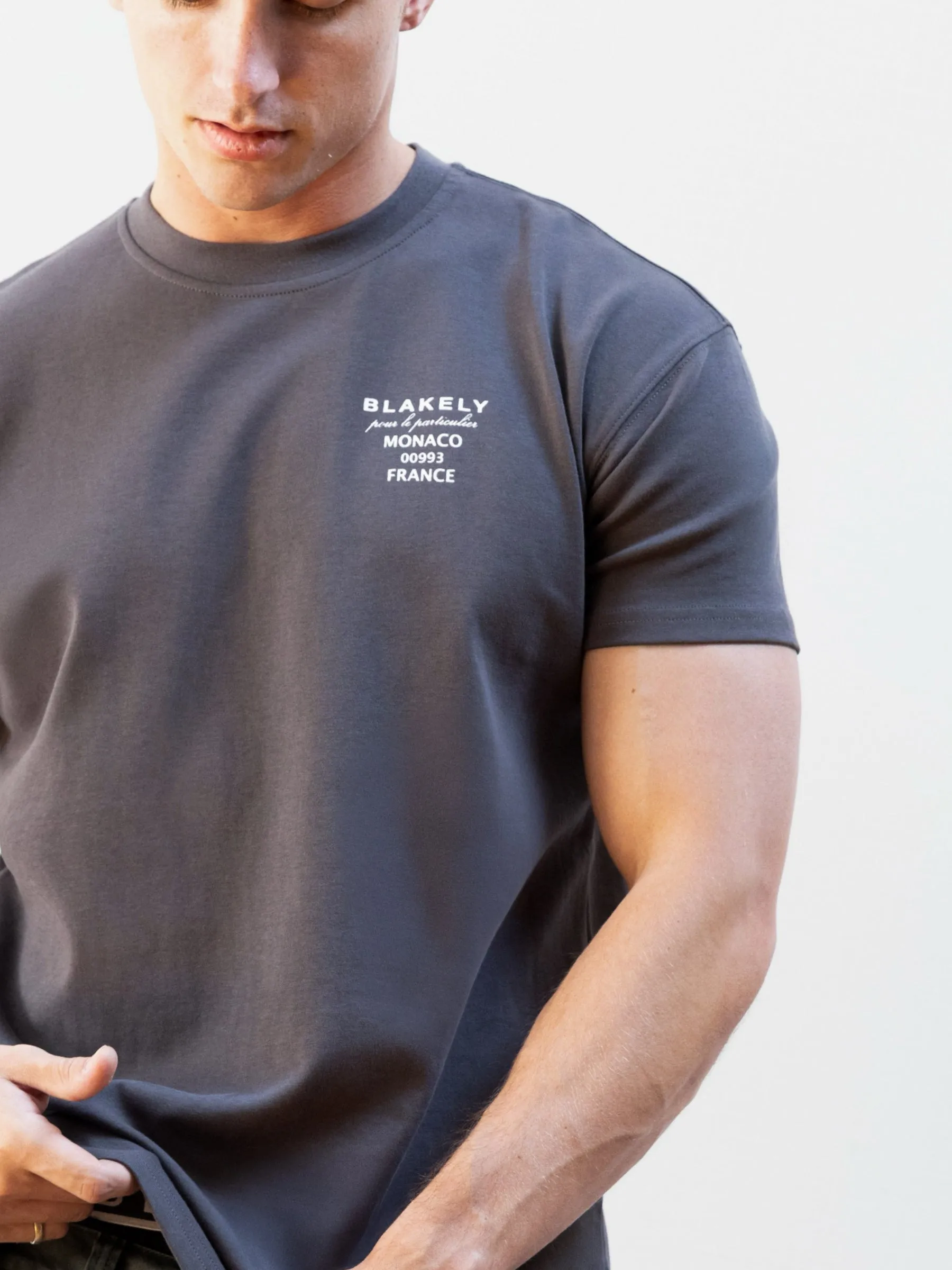 Monaco Relaxed T-Shirt - Charcoal sold by Blakely product image thumbnail 5