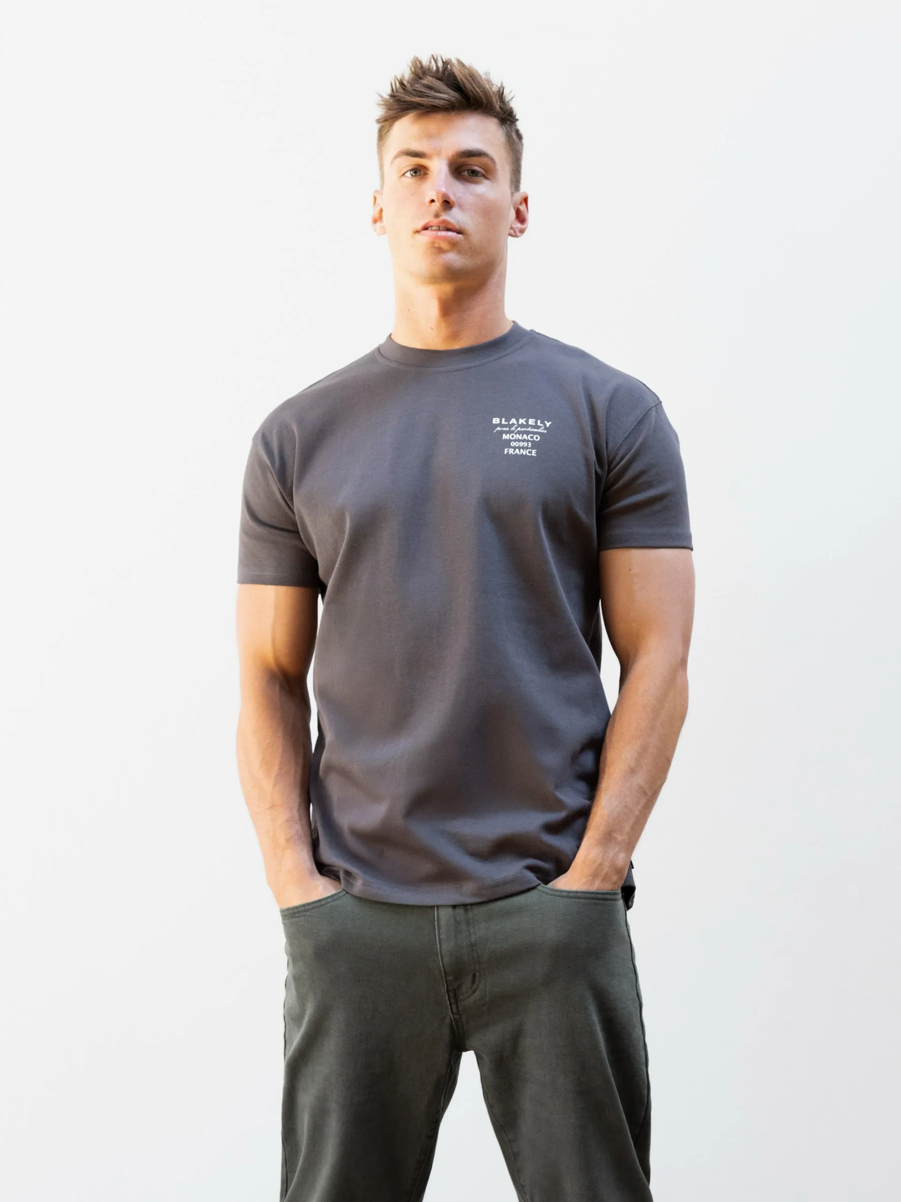 Monaco Relaxed T-Shirt - Charcoal sold by Blakely product image thumbnail 2