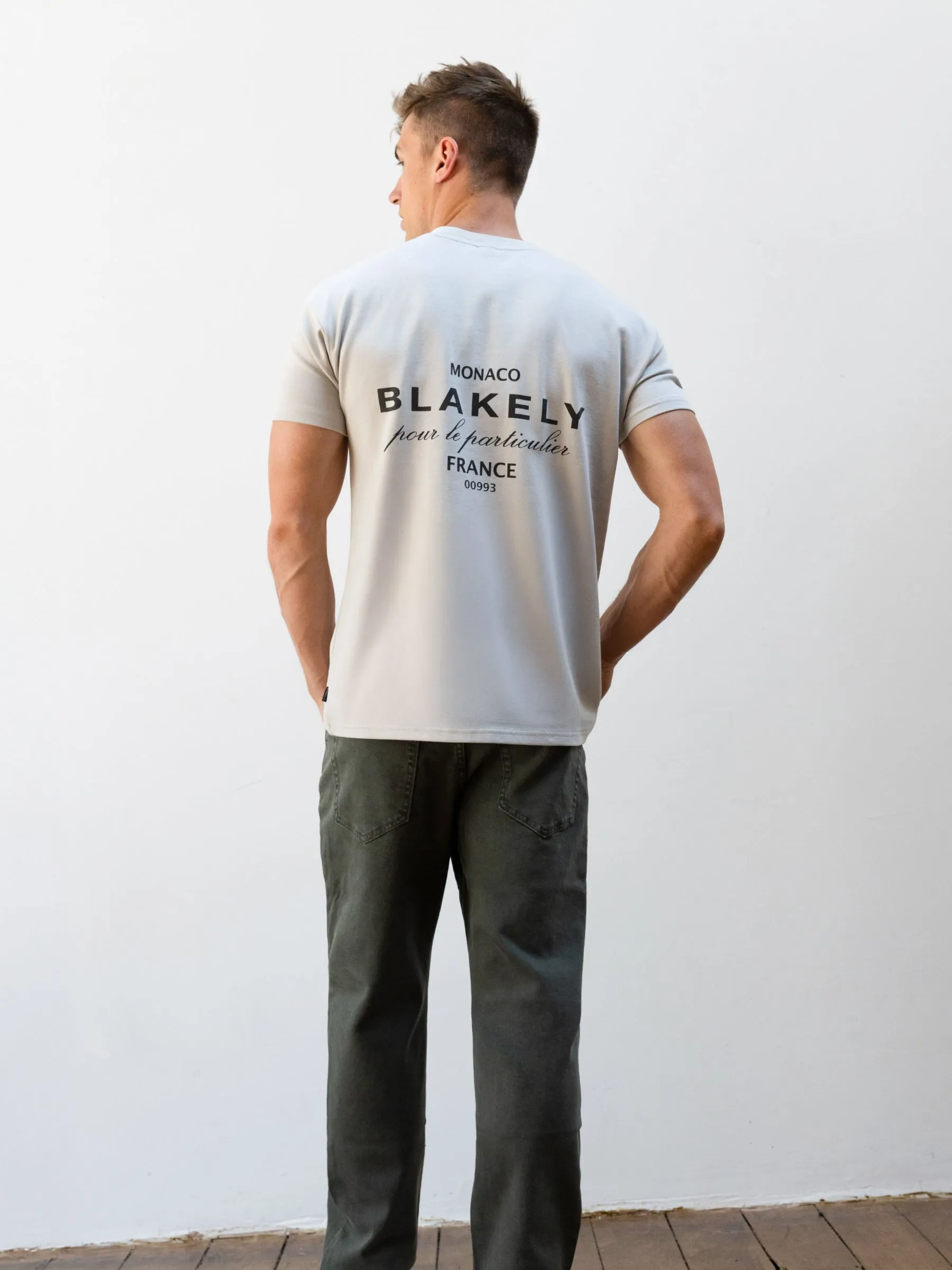 Monaco Relaxed T-Shirt - Stone Grey sold by Blakely product image thumbnail 4