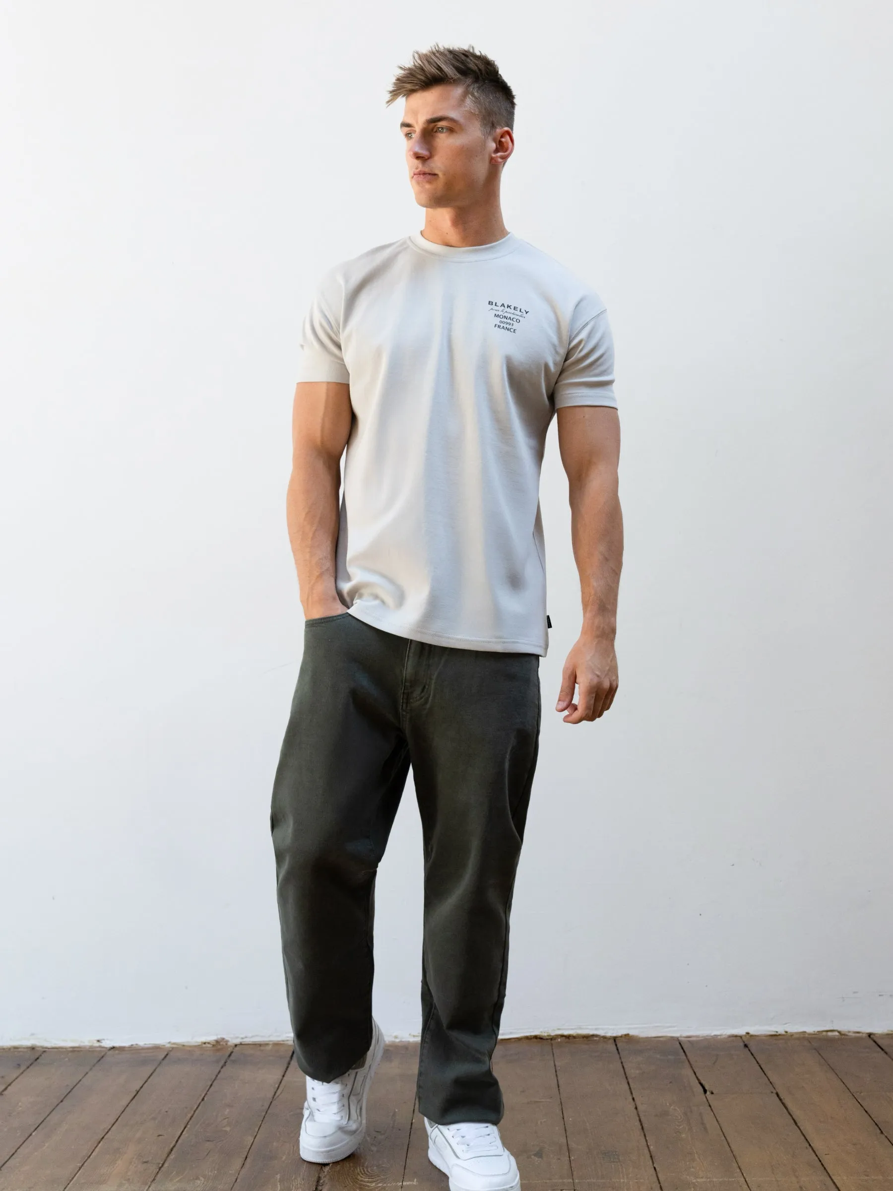 Monaco Relaxed T-Shirt - Stone Grey sold by Blakely product image thumbnail 3