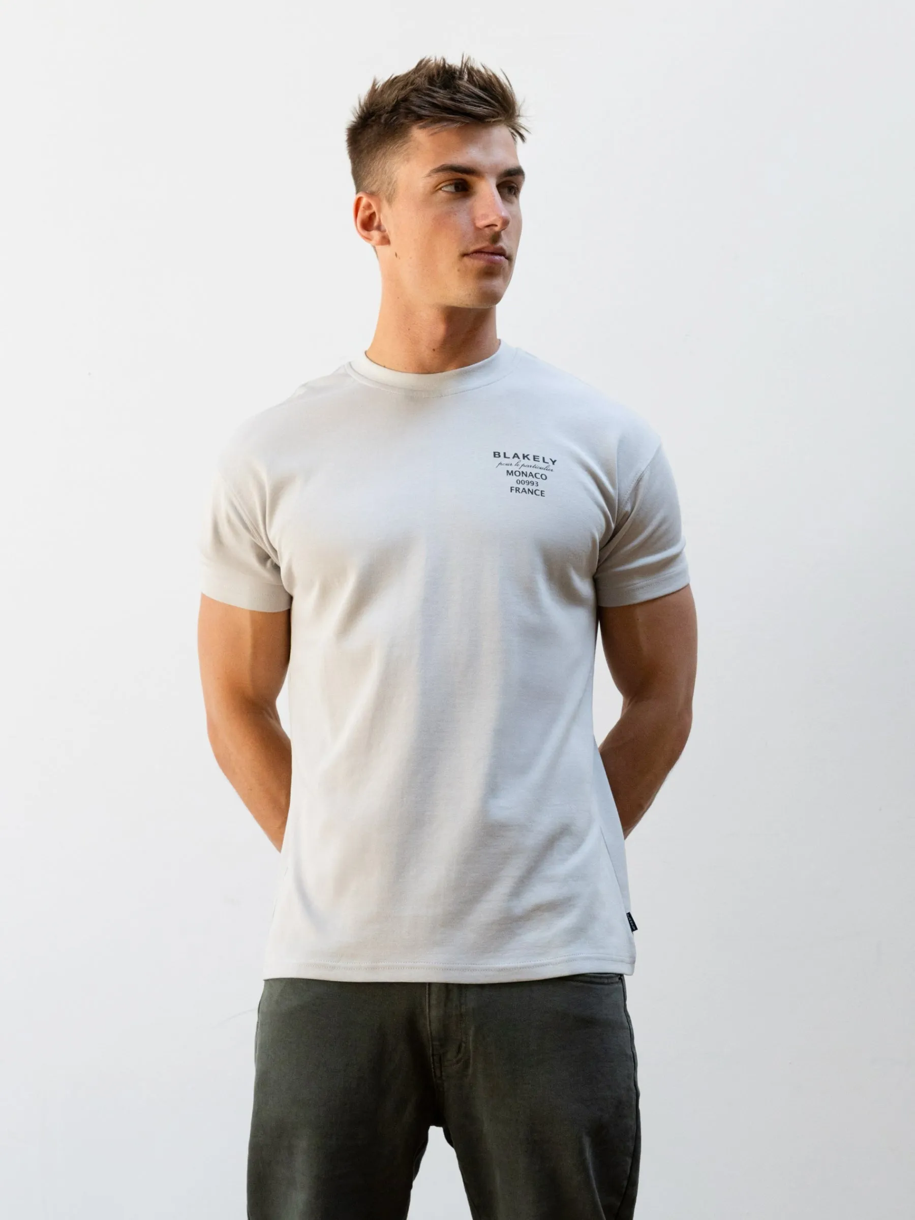 Monaco Relaxed T-Shirt - Stone Grey sold by Blakely product image thumbnail 2
