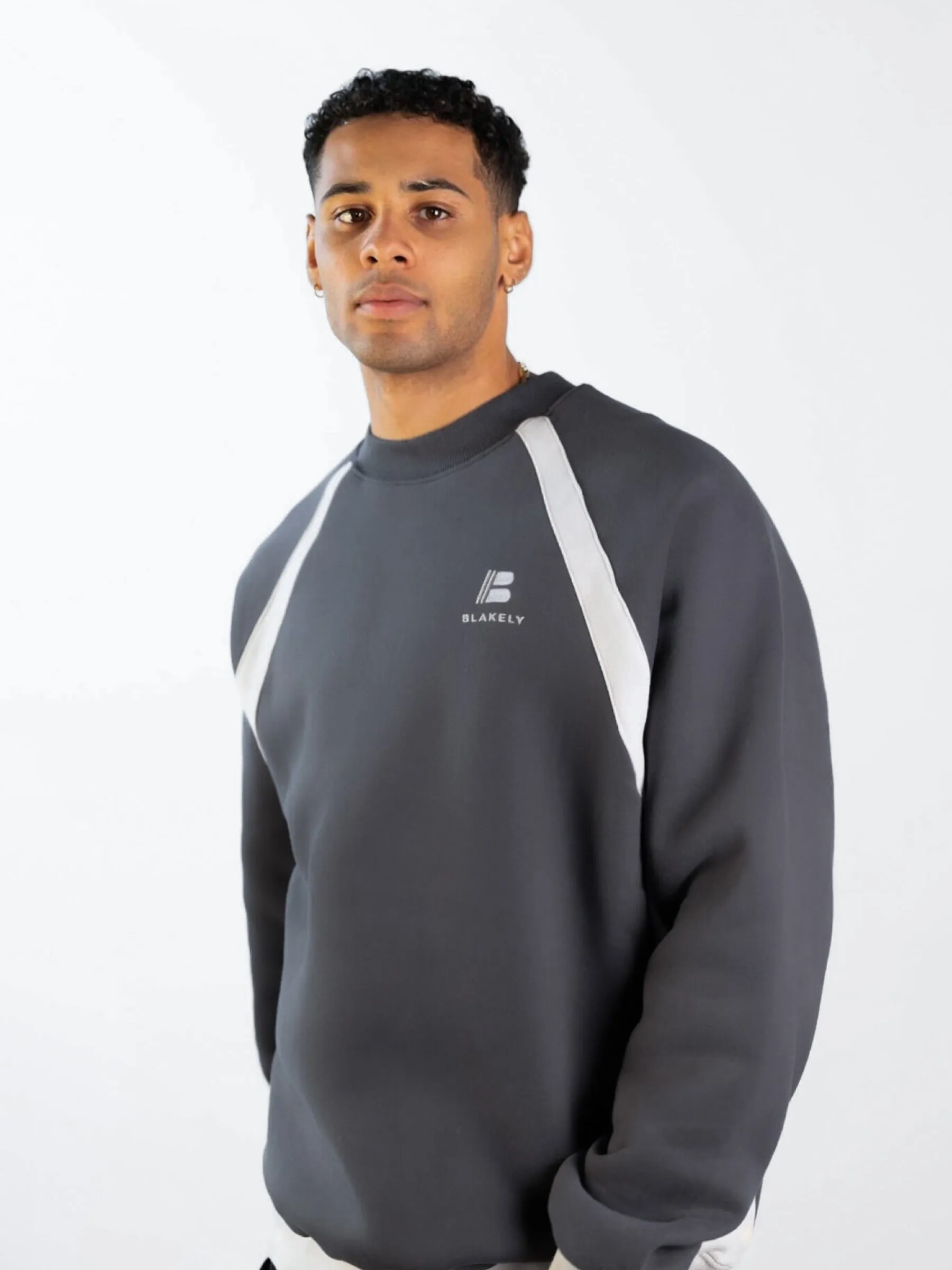 Classic Panel Relaxed Jumper - Charcoal sold by Blakely product image thumbnail 4